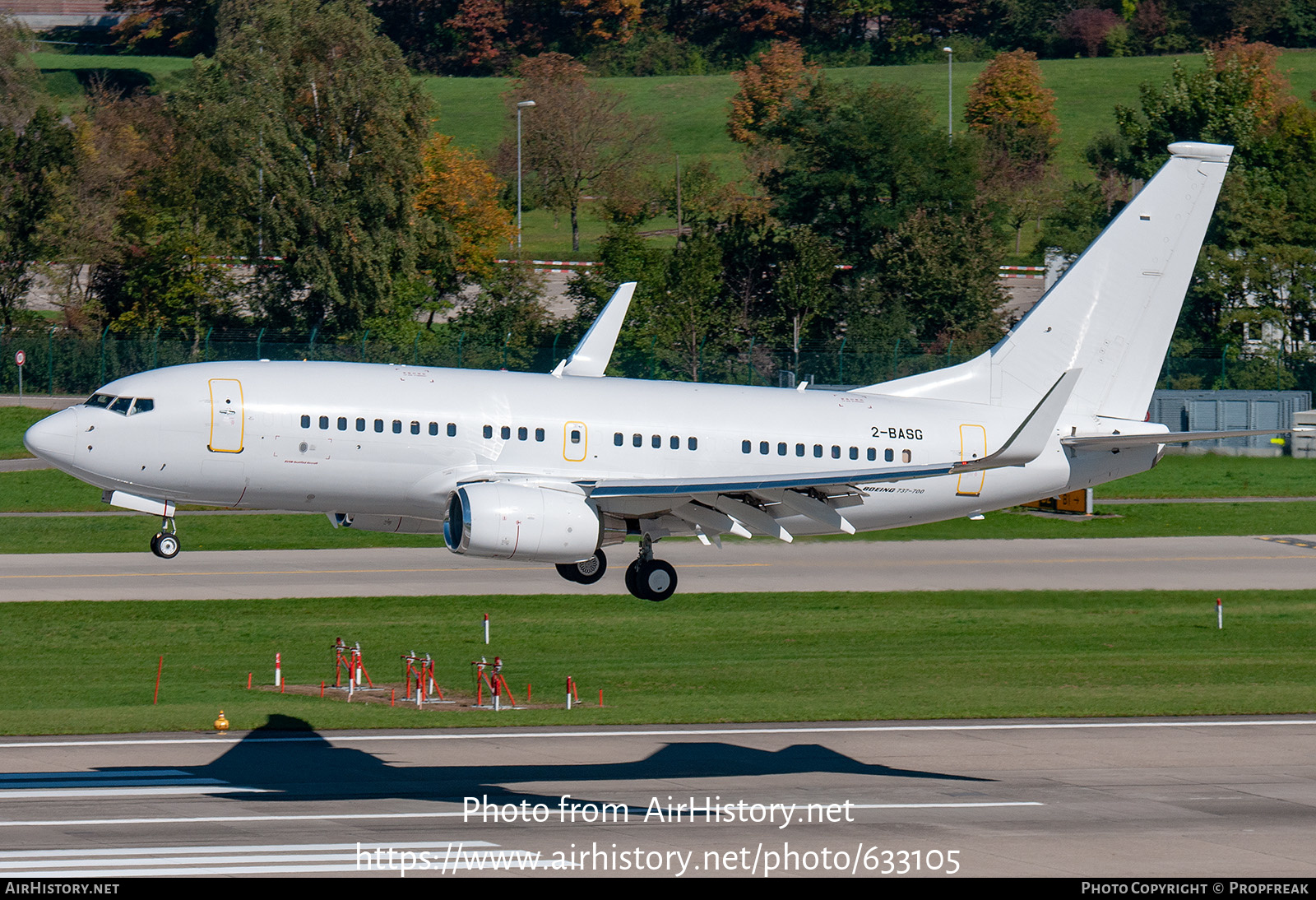 Aircraft Photo of 2-BASG | Boeing 737-73W BBJ | AirHistory.net #633105