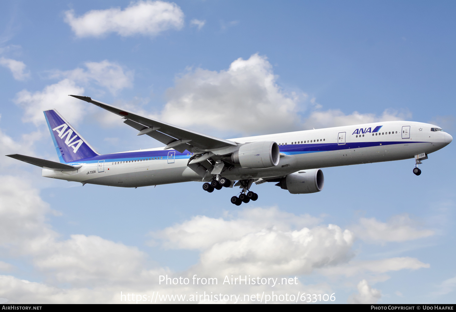 Aircraft Photo of JA733A | Boeing 777-381/ER | All Nippon Airways - ANA | AirHistory.net #633106