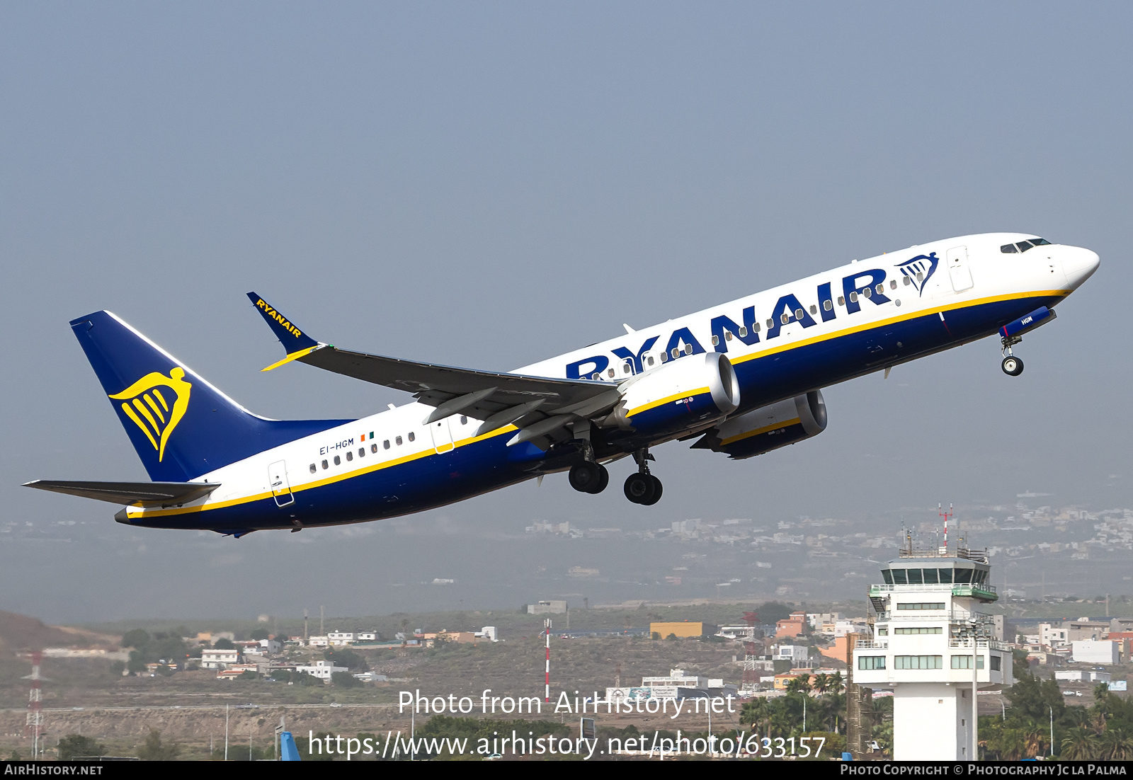 Aircraft Photo of EI-HGM | Boeing 737-8200 Max 200 | Ryanair | AirHistory.net #633157