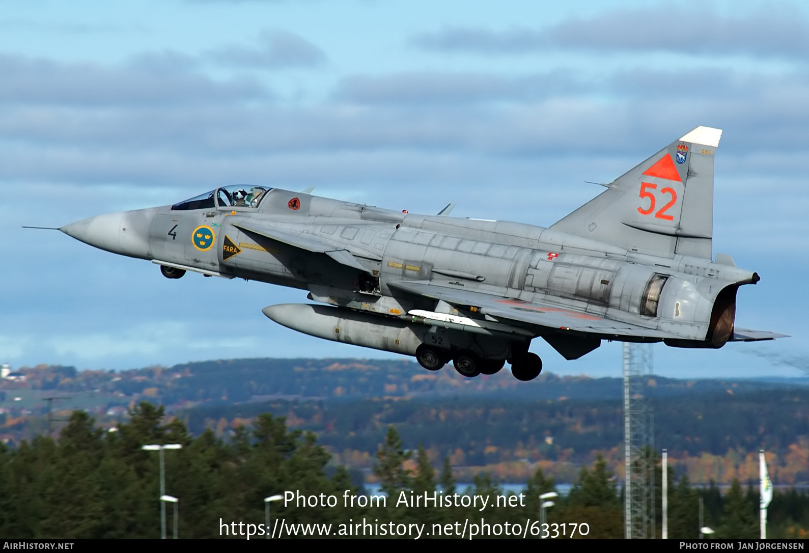 Aircraft Photo of 37442 | Saab JA37DI Viggen | Sweden - Air Force | AirHistory.net #633170