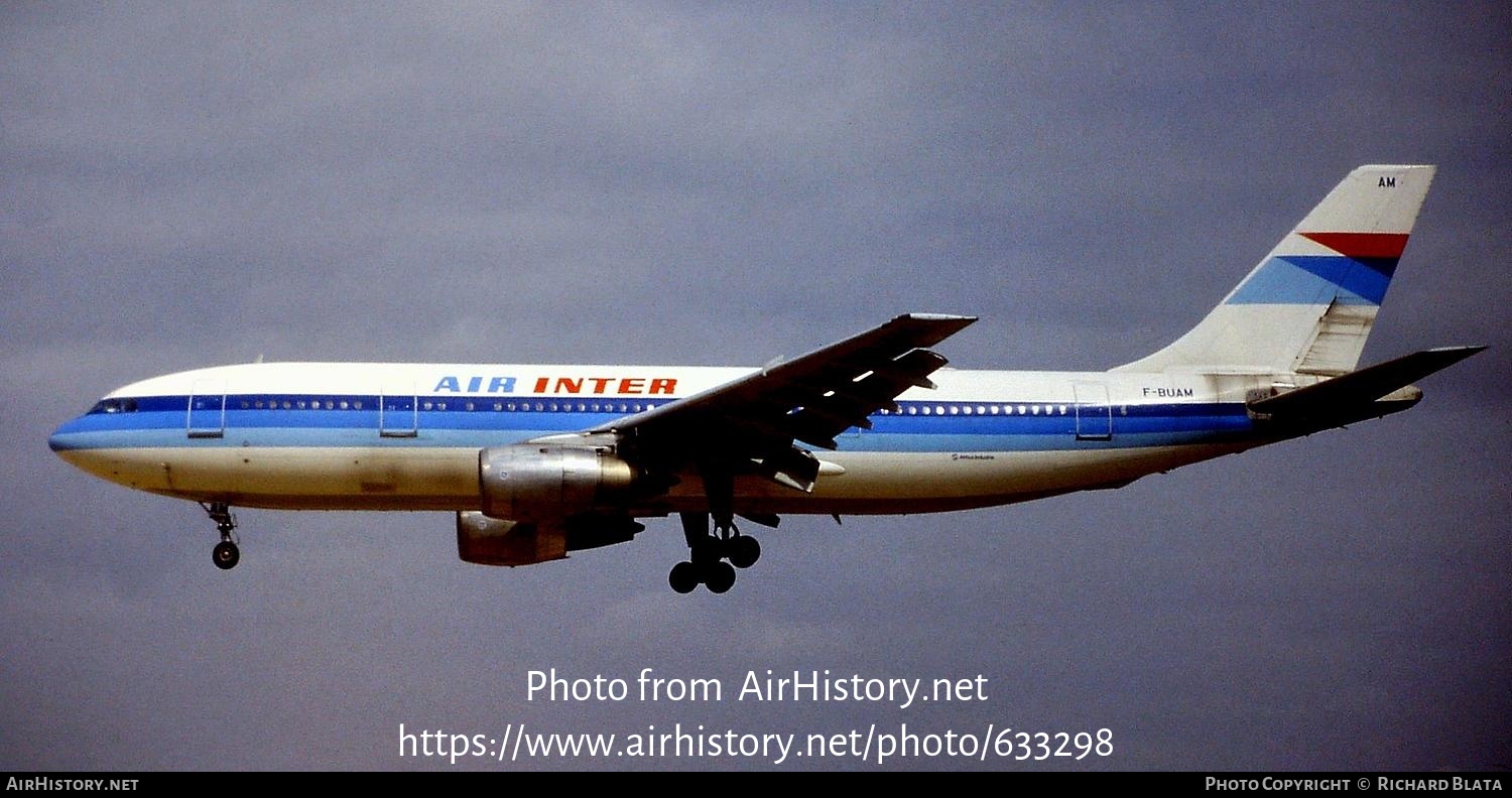 Aircraft Photo of F-BUAM | Airbus A300B2 | Air Inter | AirHistory.net #633298