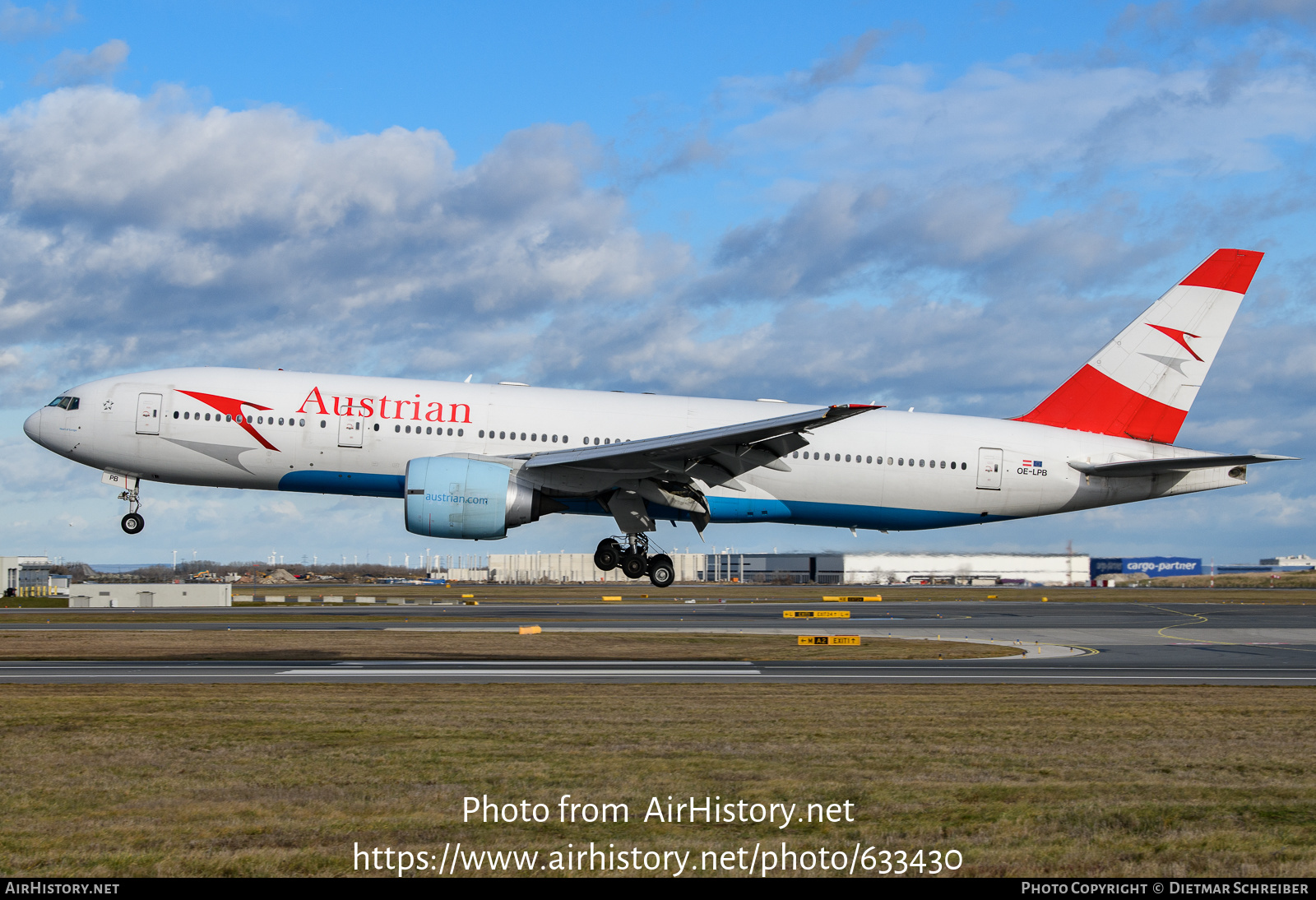 Aircraft Photo of OE-LPB | Boeing 777-2Z9/ER | Austrian Airlines | AirHistory.net #633430