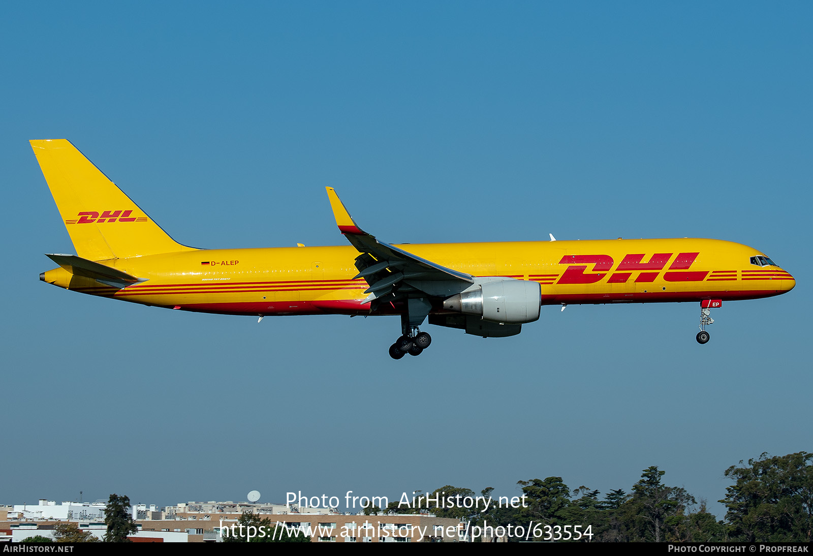 Aircraft Photo of D-ALEP | Boeing 757-2Q8(PCF) | DHL International | AirHistory.net #633554