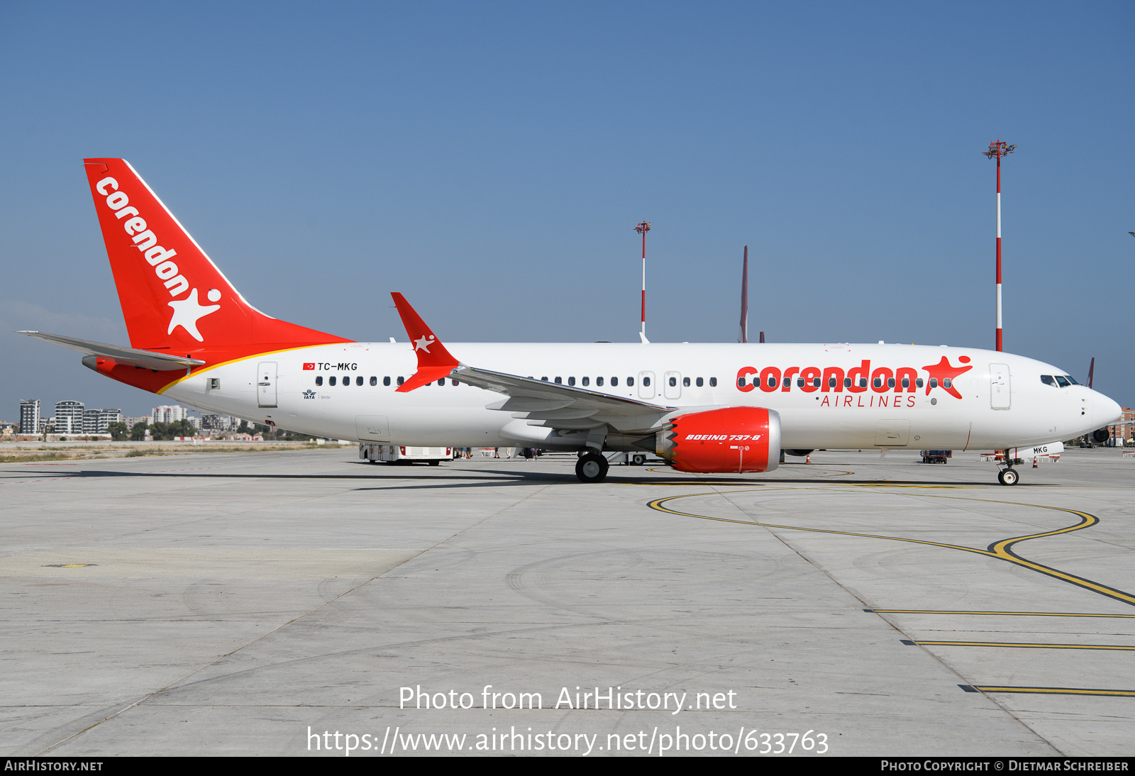 Aircraft Photo of TC-MKG | Boeing 737-8 Max 8 | Corendon Airlines | AirHistory.net #633763