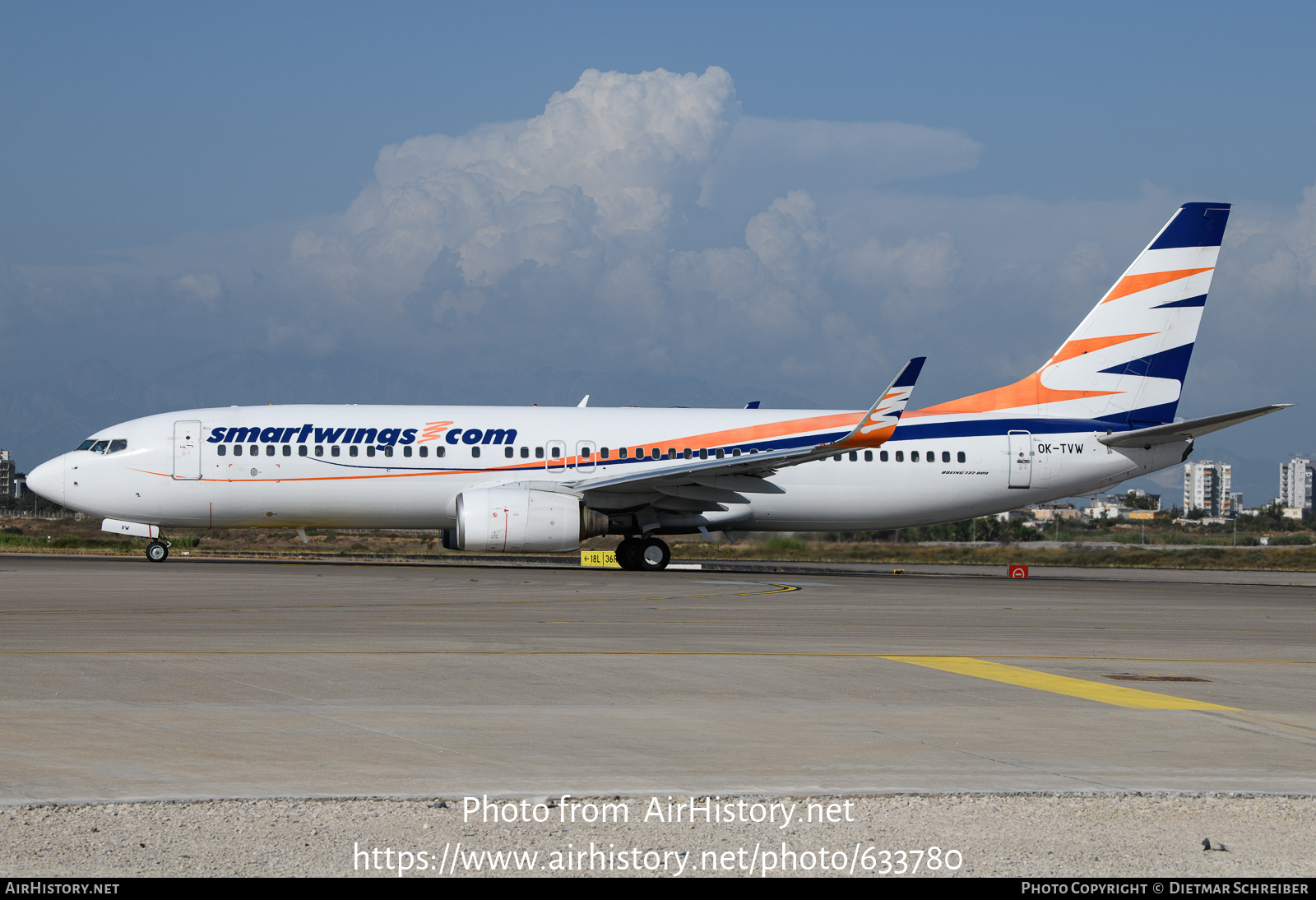 Aircraft Photo of OK-TVW | Boeing 737-86Q | Smartwings | AirHistory.net #633780