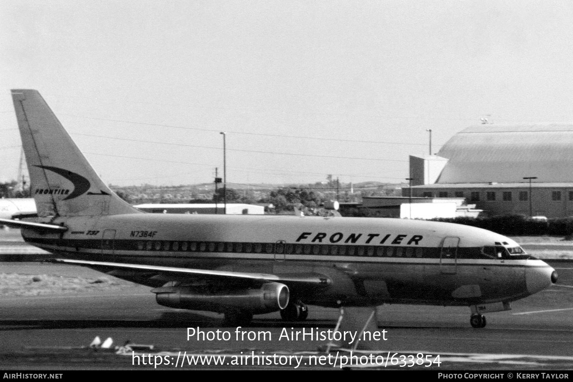 Aircraft Photo of N7384F | Boeing 737-247 | Frontier Airlines | AirHistory.net #633854