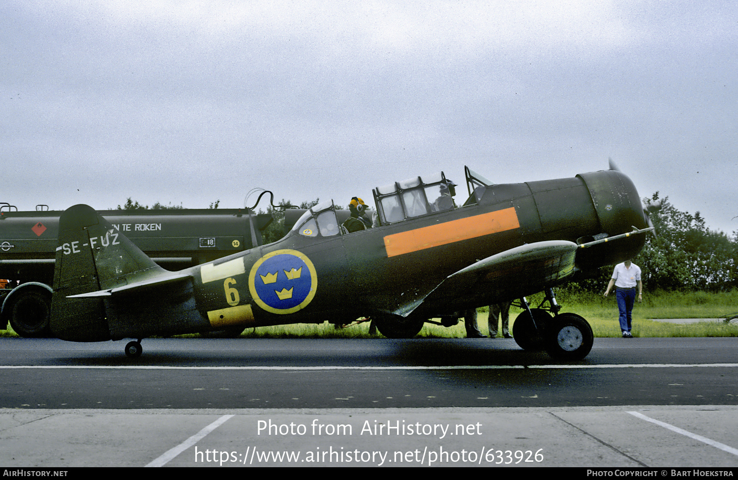 Aircraft Photo of SE-FUZ / 6 | North American AT-16 Harvard IIB | Sweden - Air Force | AirHistory.net #633926