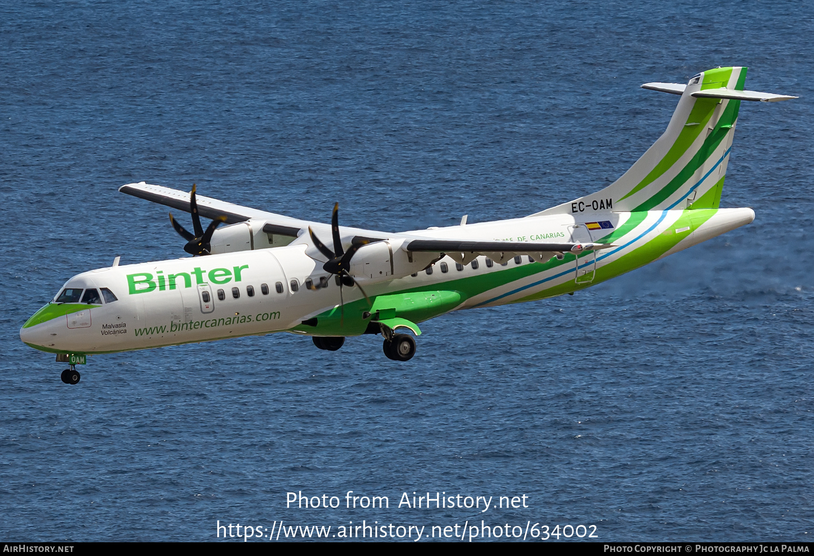 Aircraft Photo of EC-OAM | ATR ATR-72-600 (ATR-72-212A) | Binter Canarias | AirHistory.net #634002