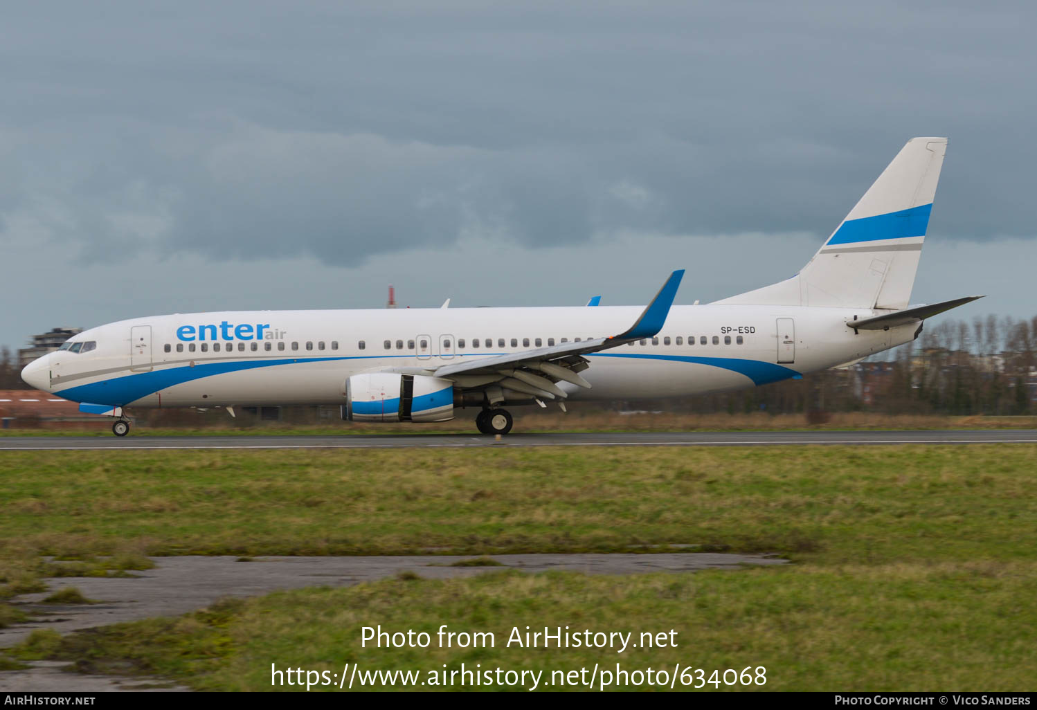 Aircraft Photo of SP-ESD | Boeing 737-8AS | Enter Air | AirHistory.net #634068