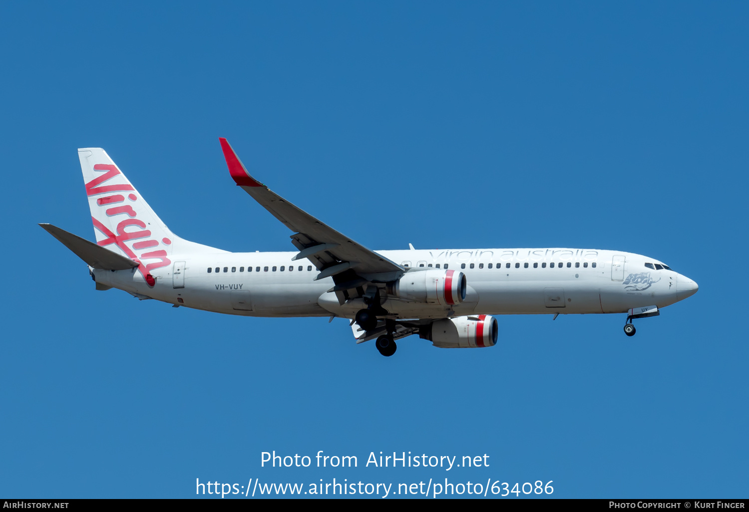 Aircraft Photo of VH-VUY | Boeing 737-8KG | Virgin Australia Airlines | AirHistory.net #634086