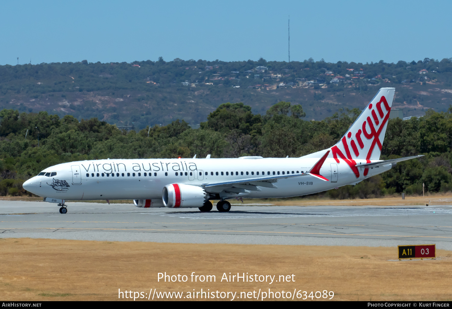 Aircraft Photo of VH-8IB | Boeing 737-8 Max 8 | Virgin Australia Airlines | AirHistory.net #634089