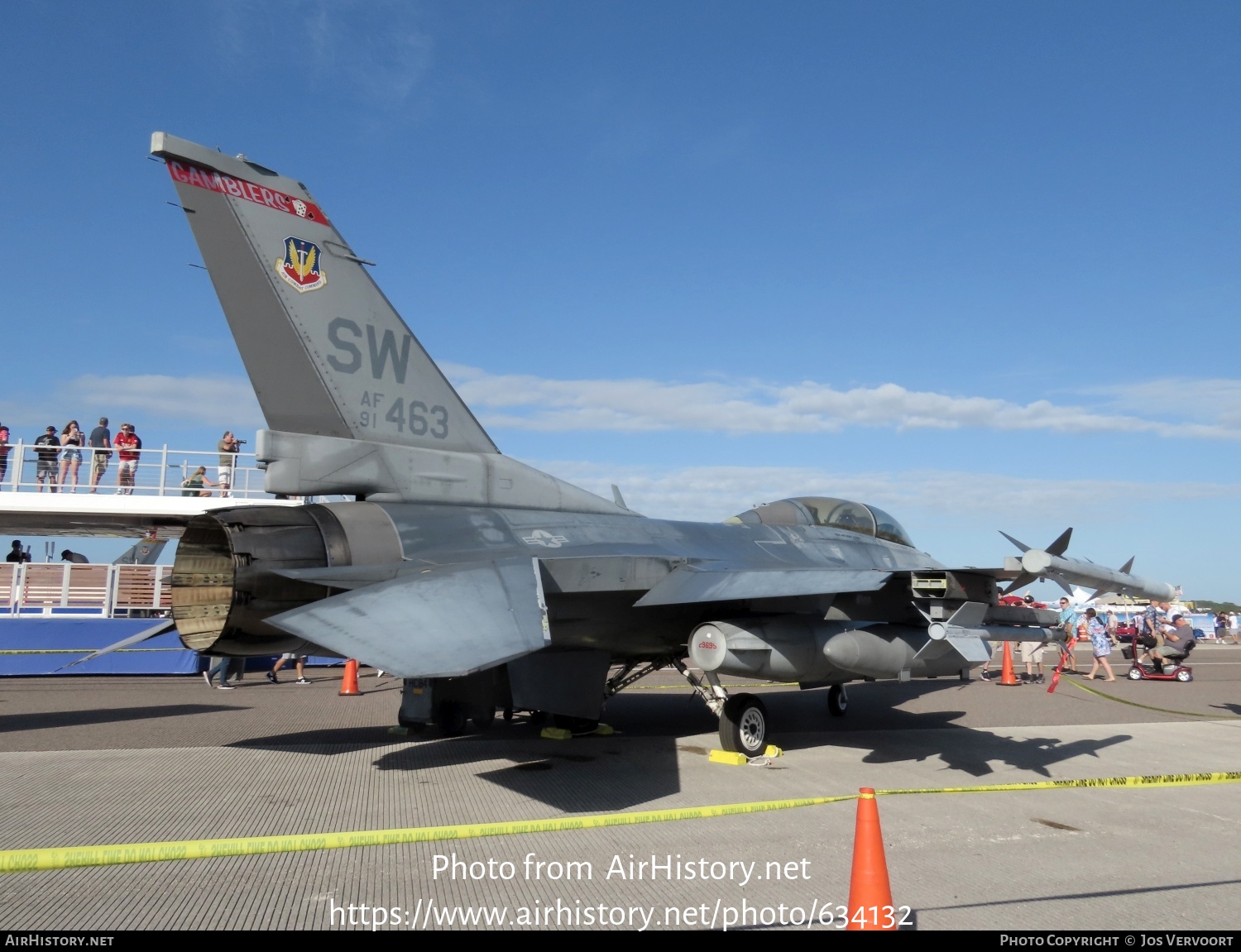 Aircraft Photo of 91-0463 / AF91-463 | General Dynamics F-16D Fighting Falcon | USA - Air Force | AirHistory.net #634132