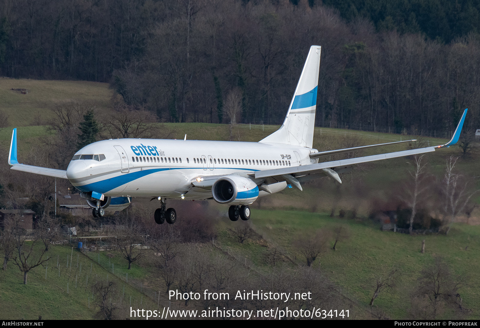 Aircraft Photo of SP-ESF | Boeing 737-8AS | Enter Air | AirHistory.net #634141