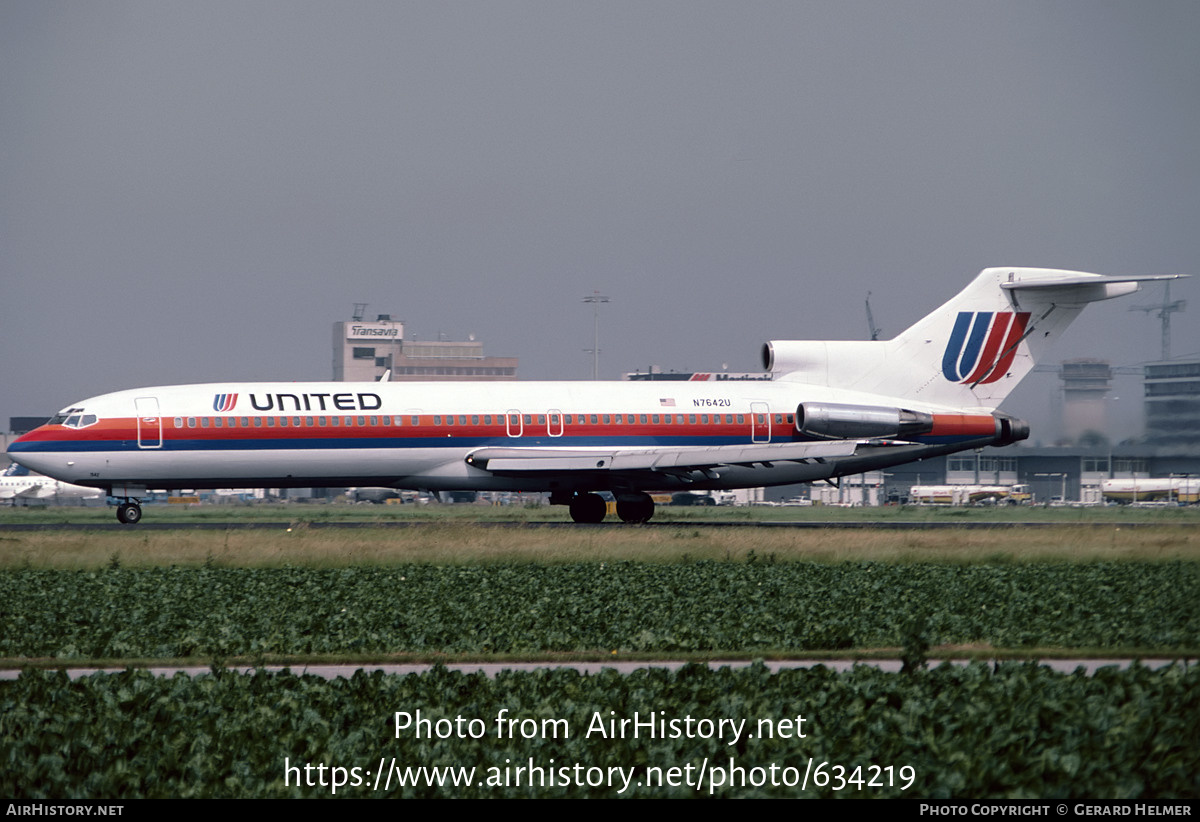 Aircraft Photo of N7642U | Boeing 727-222 | United Airlines | AirHistory.net #634219