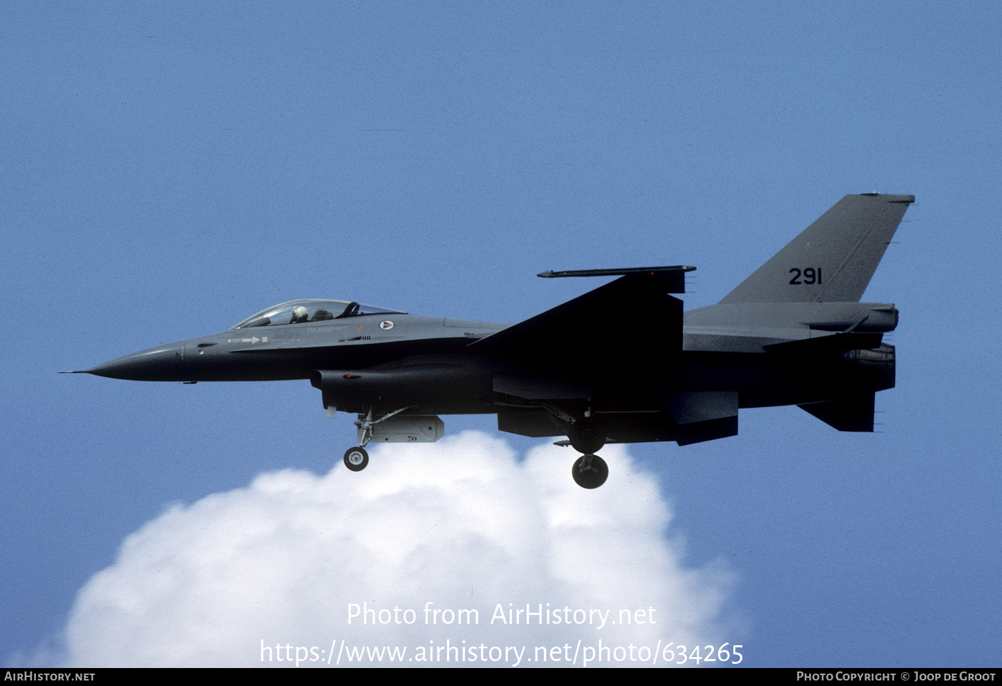 Aircraft Photo of 291 | General Dynamics F-16A Fighting Falcon | Norway - Air Force | AirHistory.net #634265