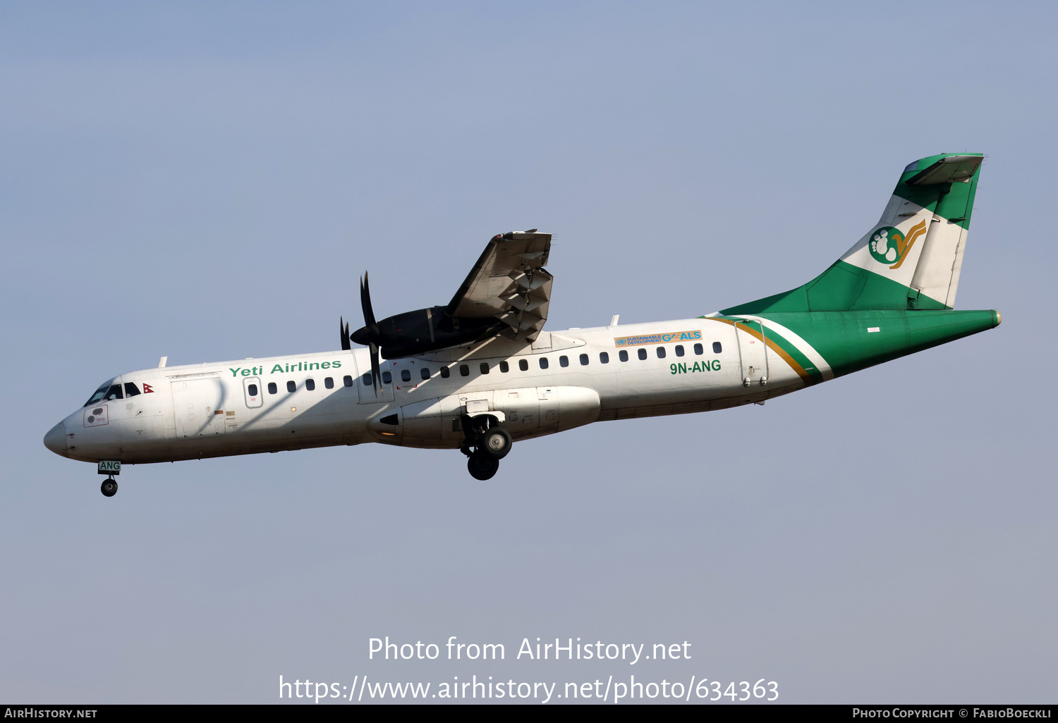 Aircraft Photo of 9N-ANG | ATR ATR-72-500 (ATR-72-212A) | Yeti Airlines | AirHistory.net #634363