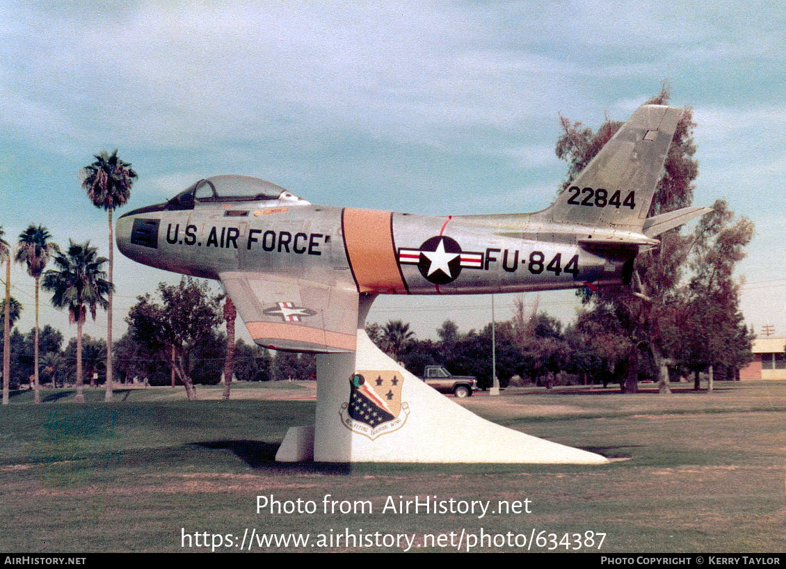 Aircraft Photo of 52-2844 / 22844 | Canadair F-86E-6 Sabre | USA - Air Force | AirHistory.net #634387