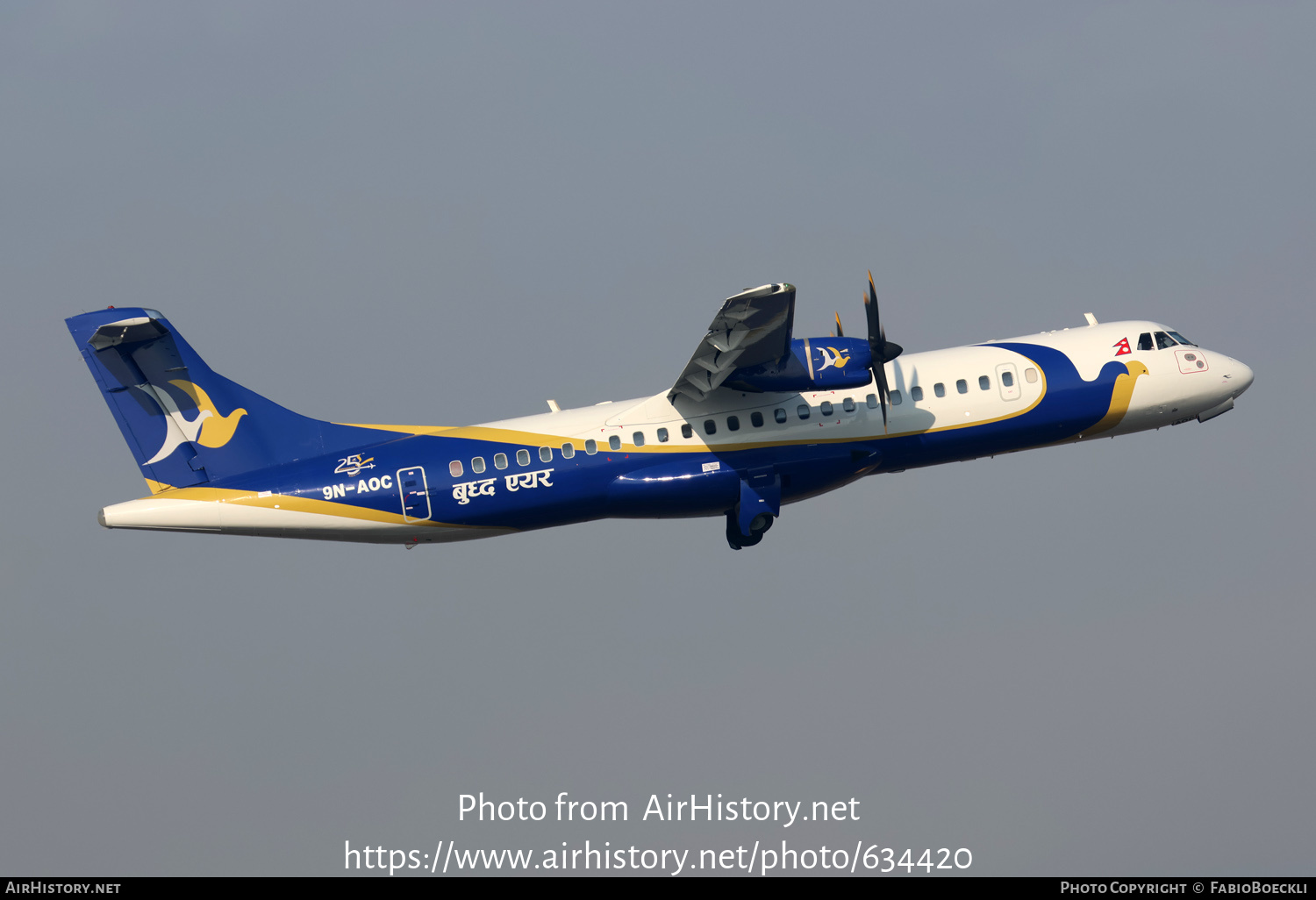 Aircraft Photo of 9N-AOC | ATR ATR-72-500 (ATR-72-212A) | Buddha Air | AirHistory.net #634420