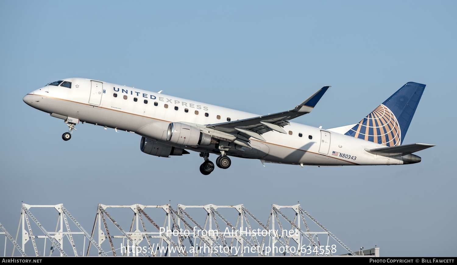 Aircraft Photo of N80343 | Embraer 175LR (ERJ-170-200LR) | United Express | AirHistory.net #634558