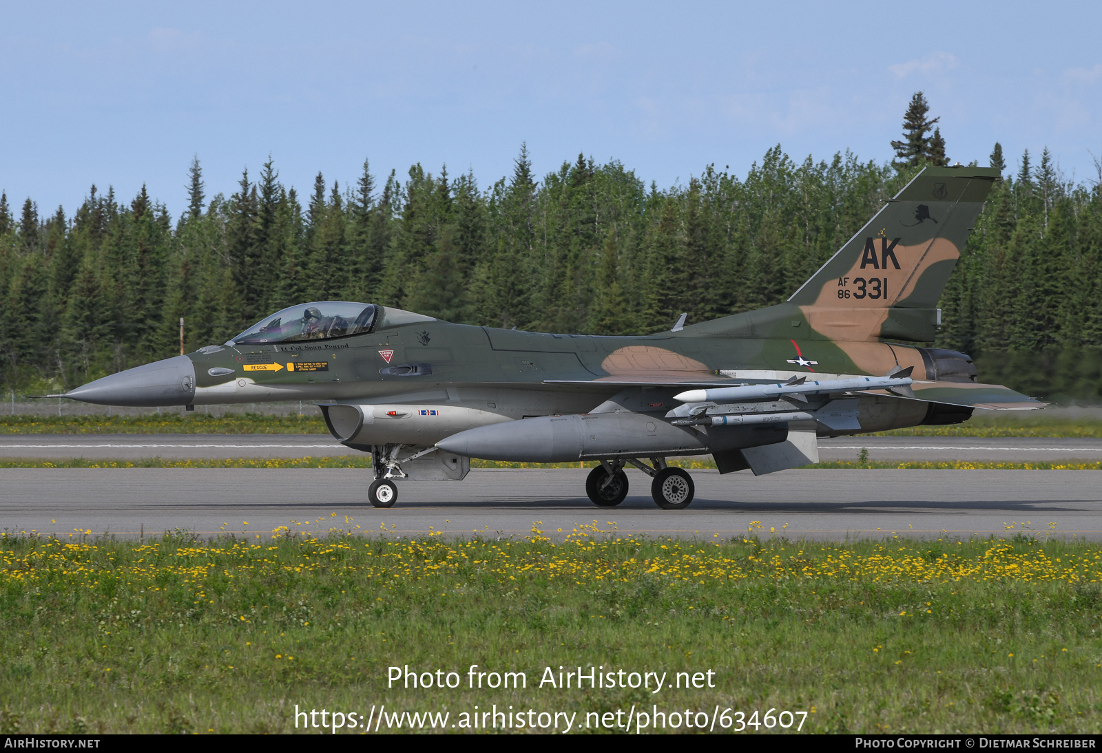 Aircraft Photo of 86-0331 / AF86-331 | General Dynamics F-16C Fighting Falcon | USA - Air Force | AirHistory.net #634607