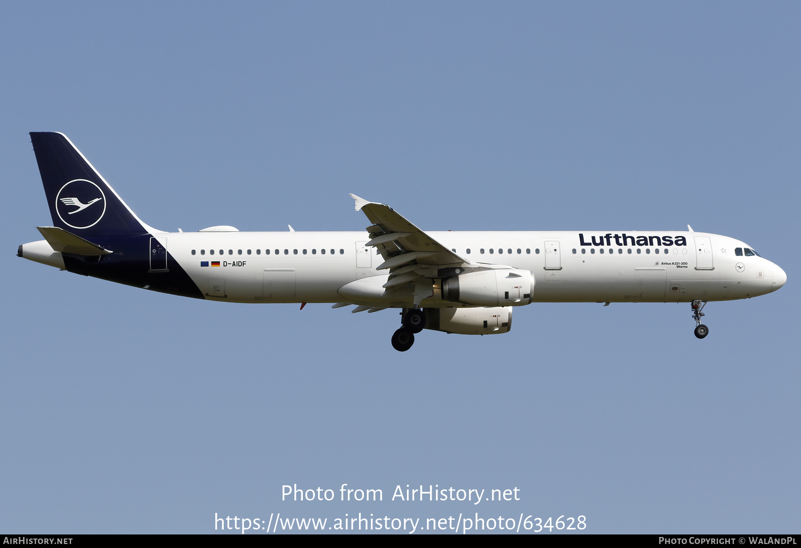 Aircraft Photo of D-AIDF | Airbus A321-231 | Lufthansa | AirHistory.net #634628