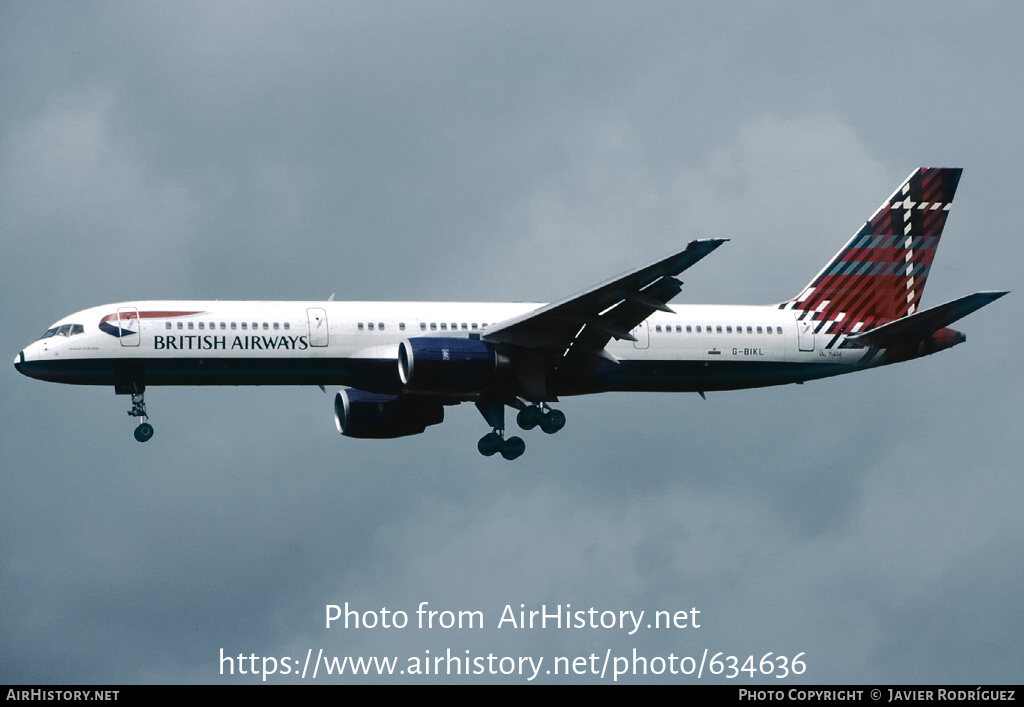 Aircraft Photo of G-BIKL | Boeing 757-236 | British Airways | AirHistory.net #634636