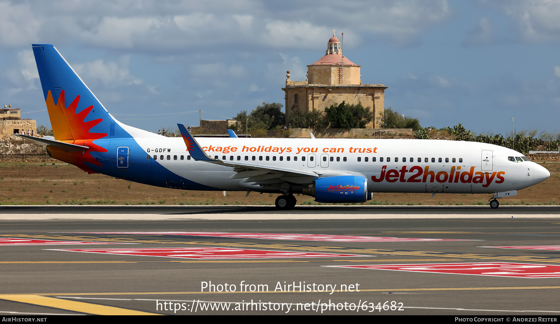 Aircraft Photo of G-GDFW | Boeing 737-8K5 | Jet2 Holidays | AirHistory.net #634682