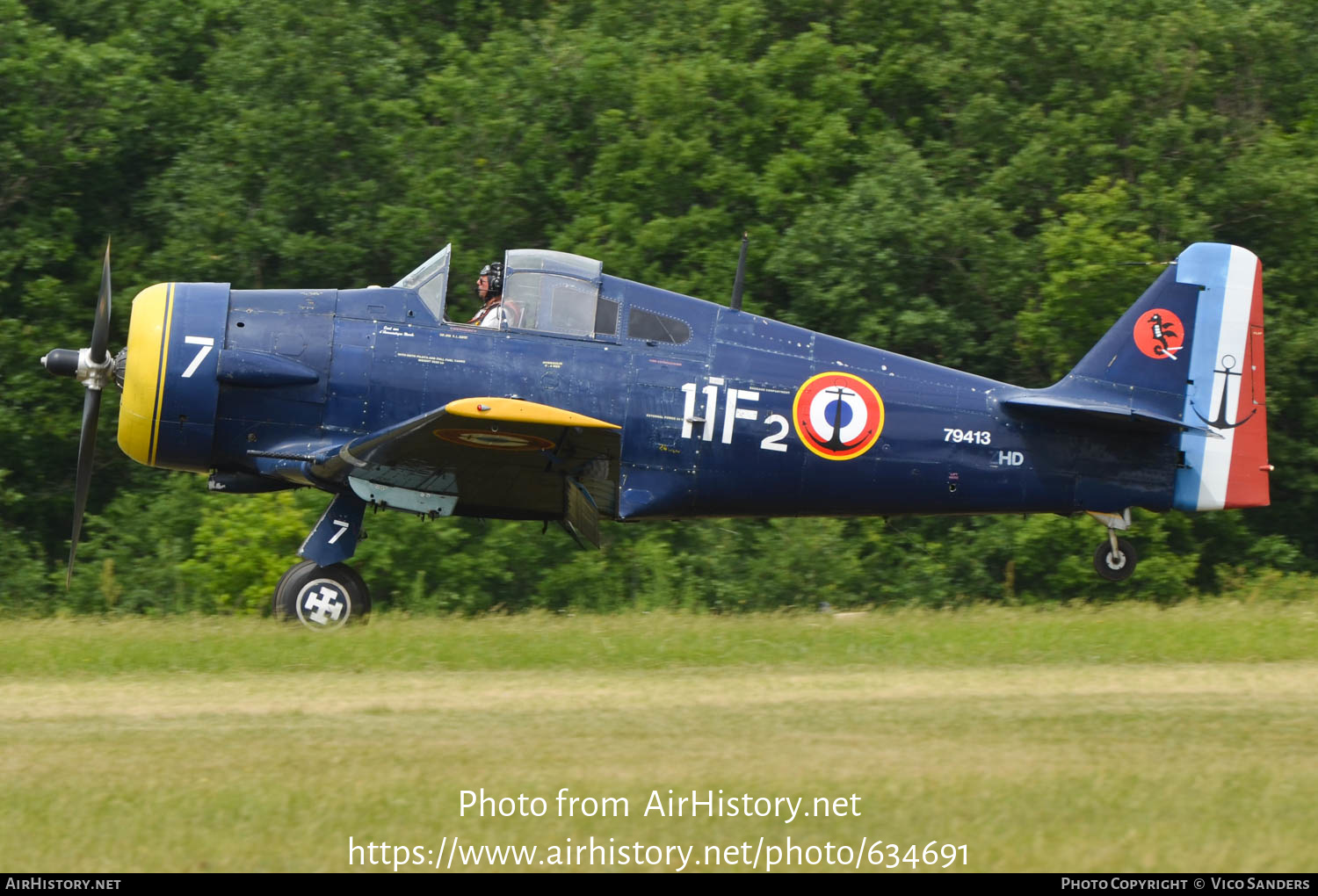 Aircraft Photo of F-AZHD / 79413 | North American T-6 / NA-68 (mod) | France - Navy | AirHistory.net #634691