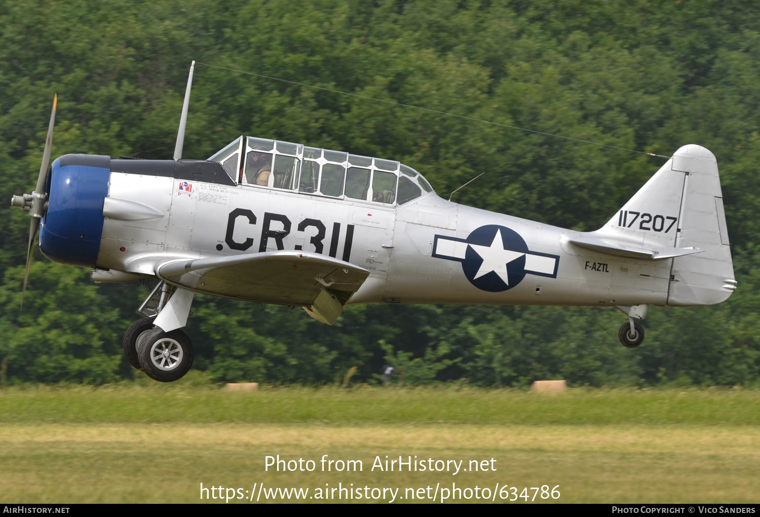 Aircraft Photo of F-AZTL / 117207 | North American T-6G Texan | USA ...