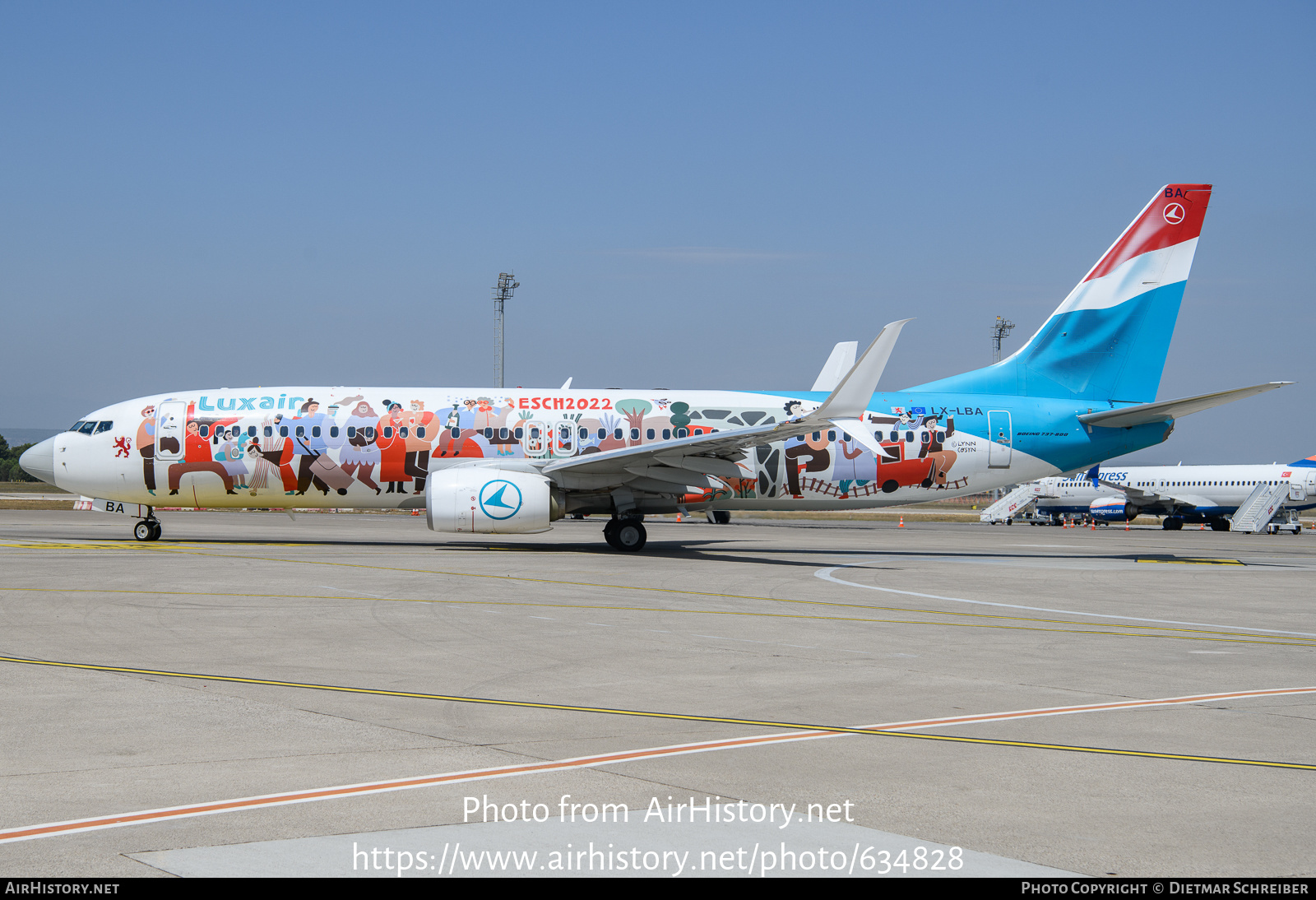 Aircraft Photo of LX-LBA | Boeing 737-8C9 | Luxair | AirHistory.net #634828