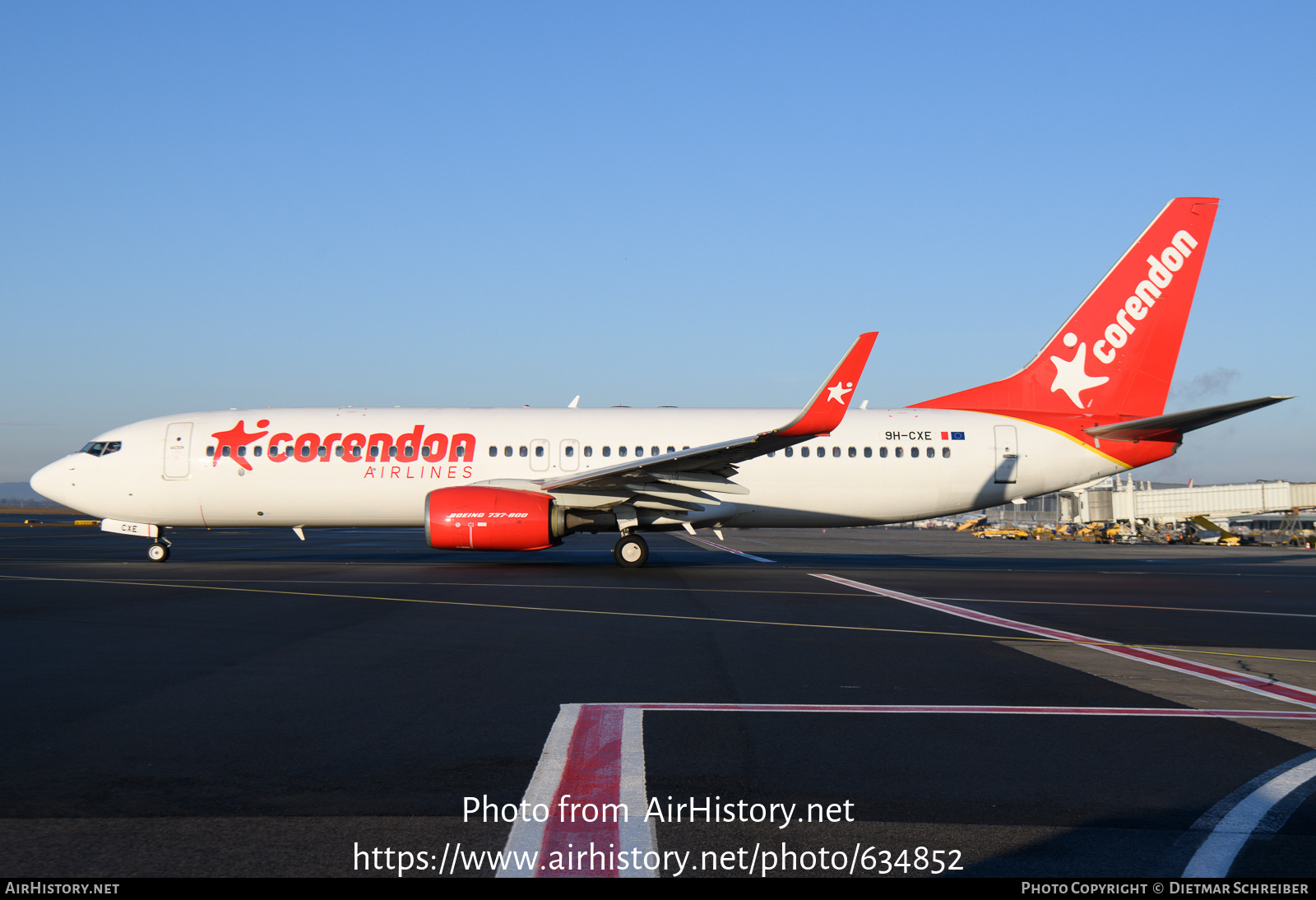 Aircraft Photo of 9H-CXE | Boeing 737-800 | Corendon Airlines | AirHistory.net #634852