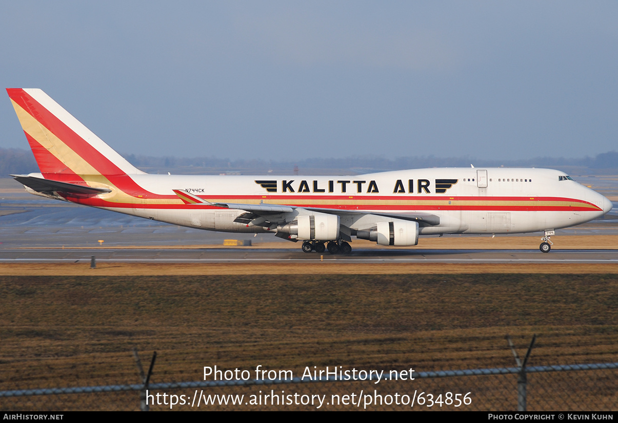 Aircraft Photo of N744CK | Boeing 747-446(BCF) | Kalitta Air | AirHistory.net #634856