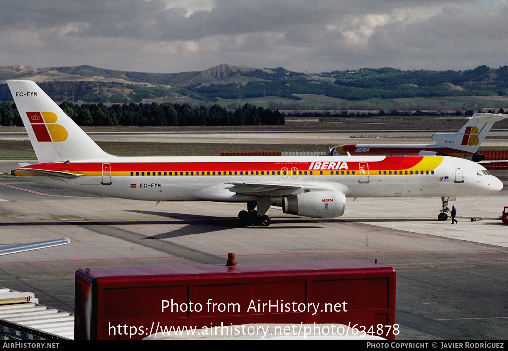 Aircraft Photo of EC-FYM | Boeing 757-256 | Iberia | AirHistory.net #634878