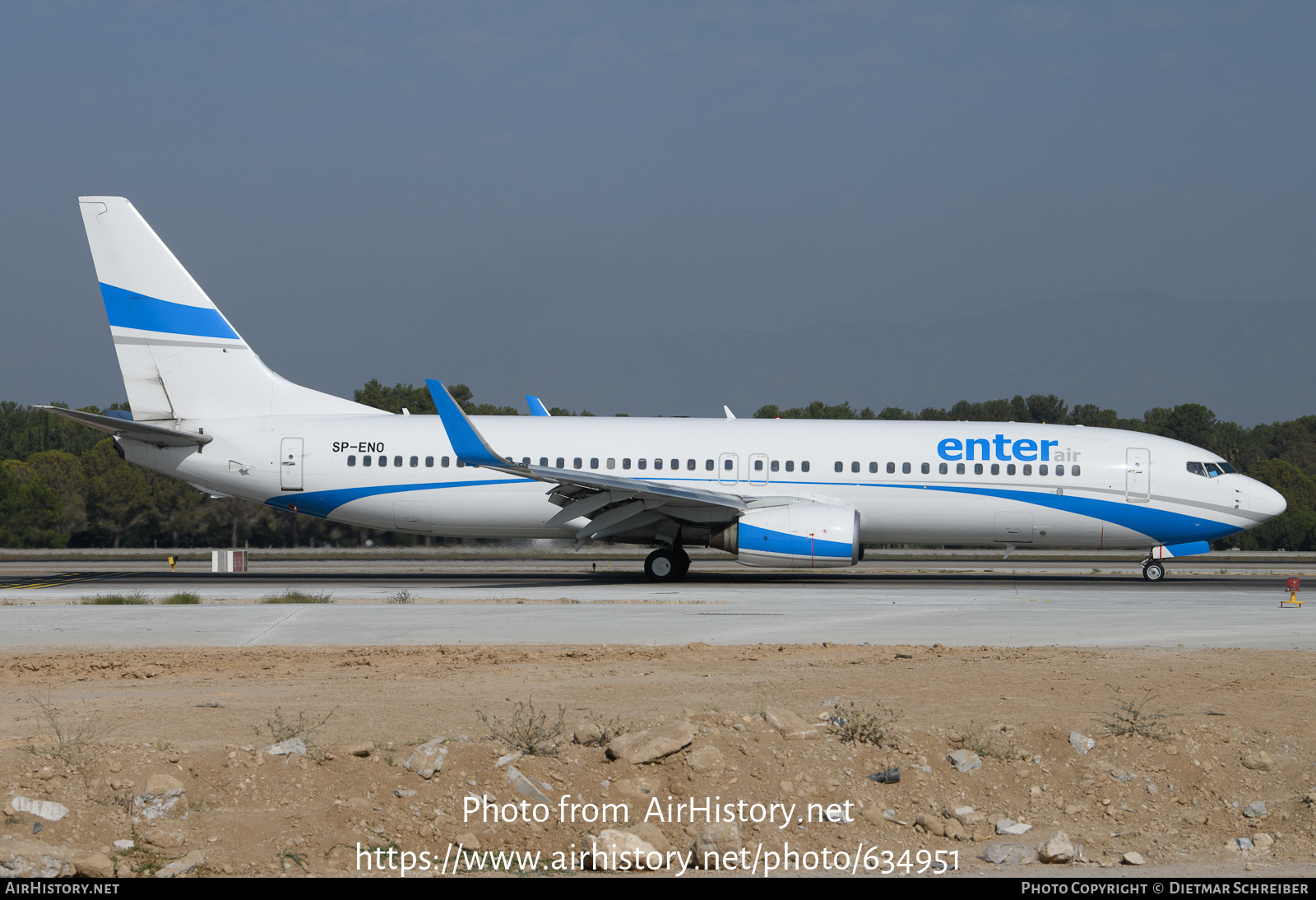 Aircraft Photo of SP-ENO | Boeing 737-8AS | Enter Air | AirHistory.net #634951