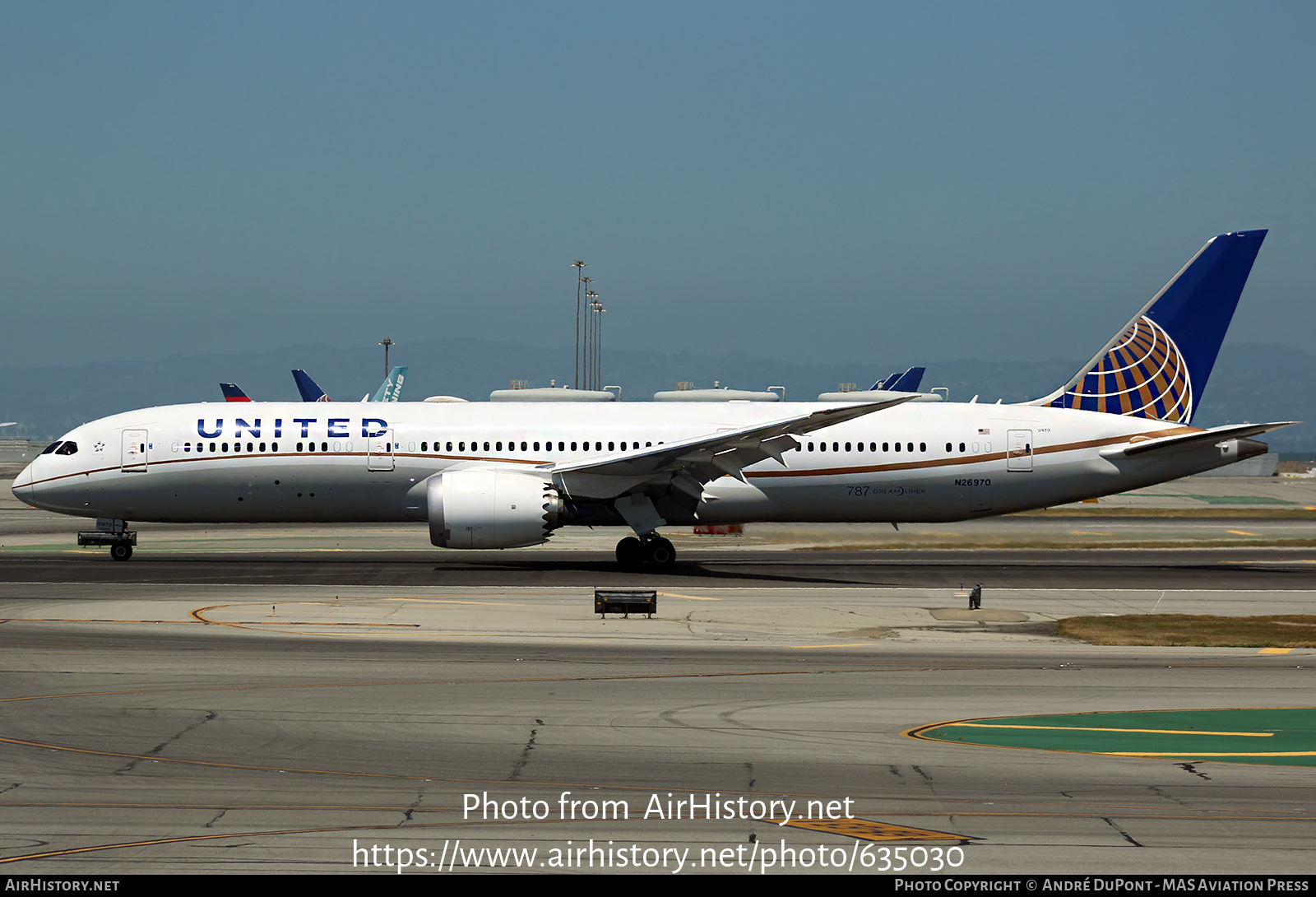 Aircraft Photo of N26970 | Boeing 787-9 Dreamliner | United Airlines | AirHistory.net #635030