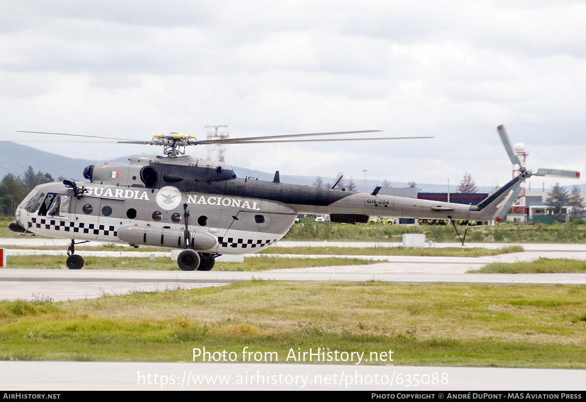 Aircraft Photo of GN-204 | Mil Mi-8MTV-1 | Mexico - Guardia Nacional | AirHistory.net #635088