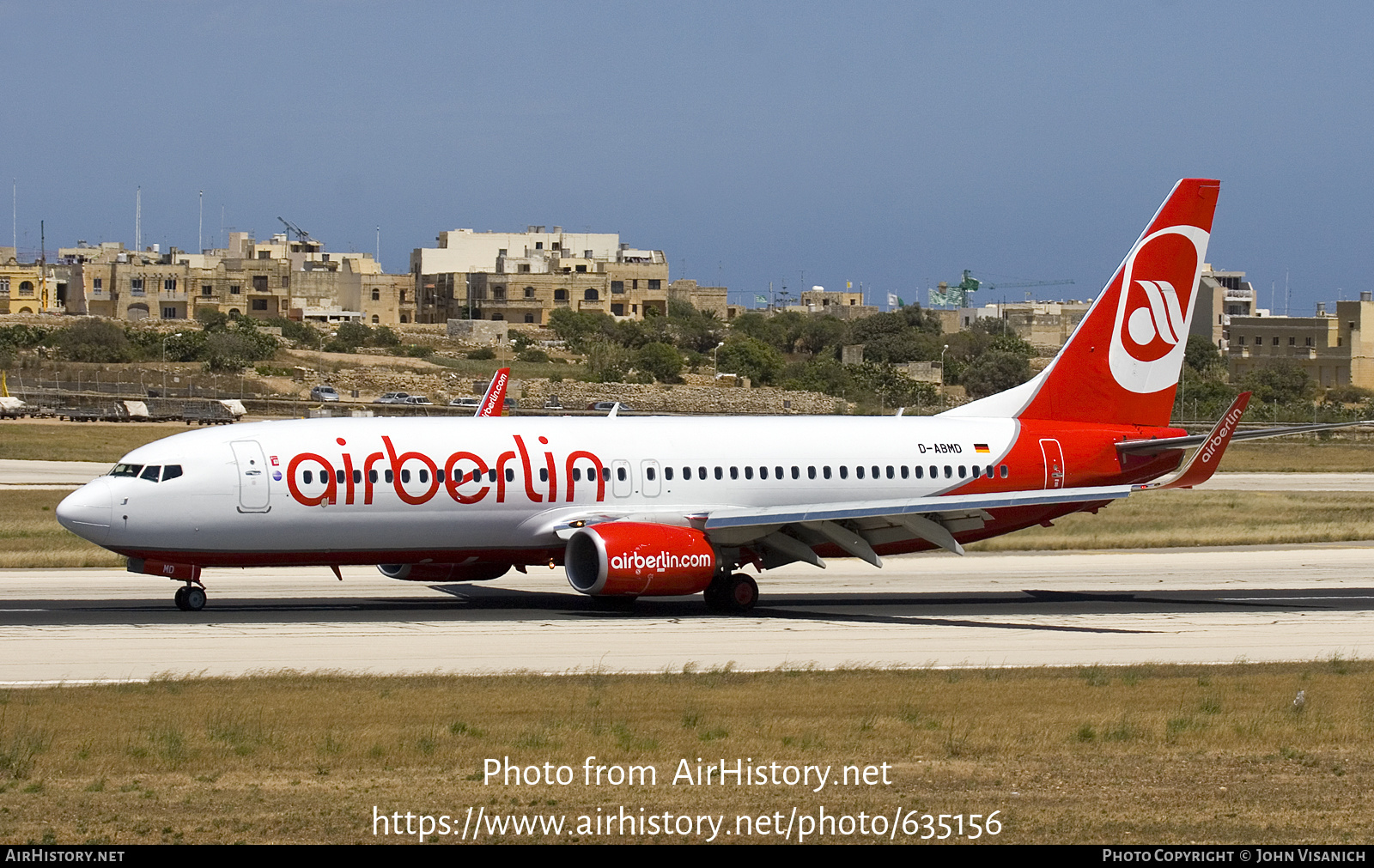 Aircraft Photo of D-ABMD | Boeing 737-86J | Air Berlin | AirHistory.net #635156