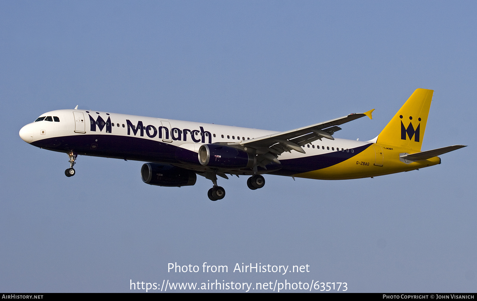 Aircraft Photo of G-ZBAG | Airbus A321-231 | Monarch Airlines | AirHistory.net #635173