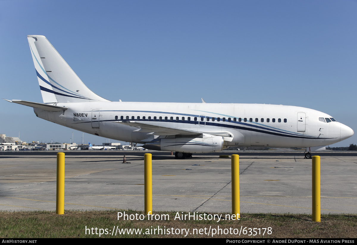 Aircraft Photo of N80EV | Boeing 737-2H4/Adv | AirHistory.net #635178