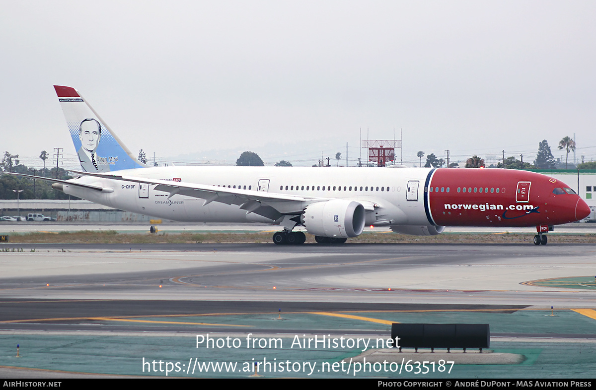 Aircraft Photo of G-CKOF | Boeing 787-9 Dreamliner | Norwegian | AirHistory.net #635187