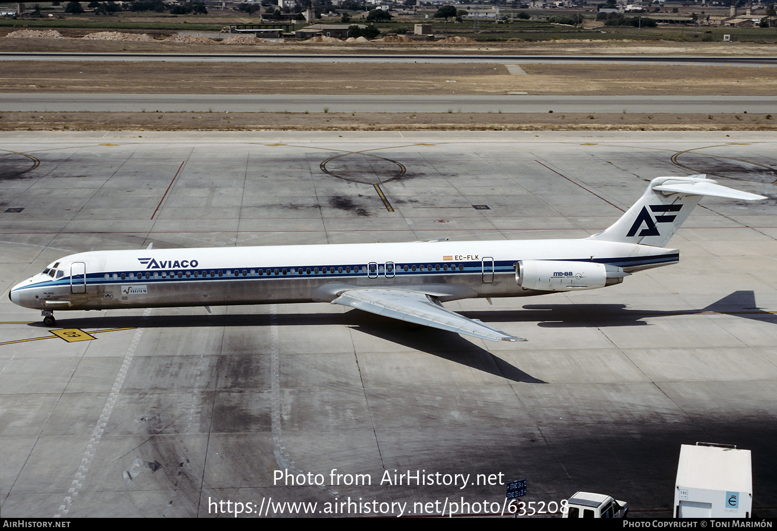 Aircraft Photo of EC-FLK | McDonnell Douglas MD-88 | Aviaco | AirHistory.net #635208