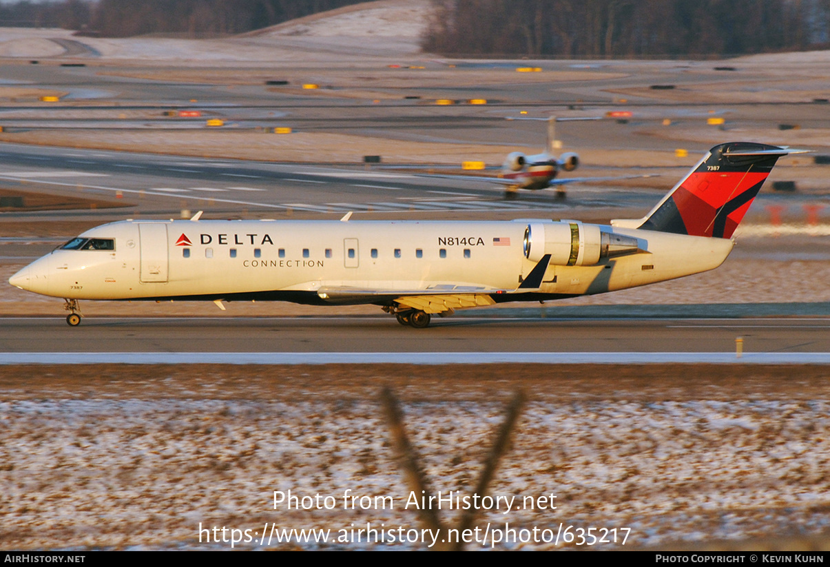 Aircraft Photo of N814CA | Bombardier CRJ-200ER (CL-600-2B19) | Delta Connection | AirHistory.net #635217