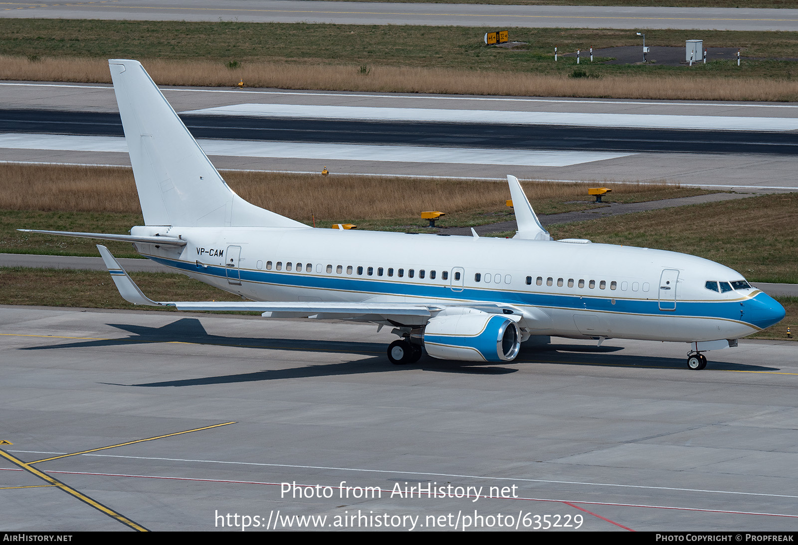 Aircraft Photo of VP-CAM | Boeing 737-7KK BBJ | AirHistory.net #635229