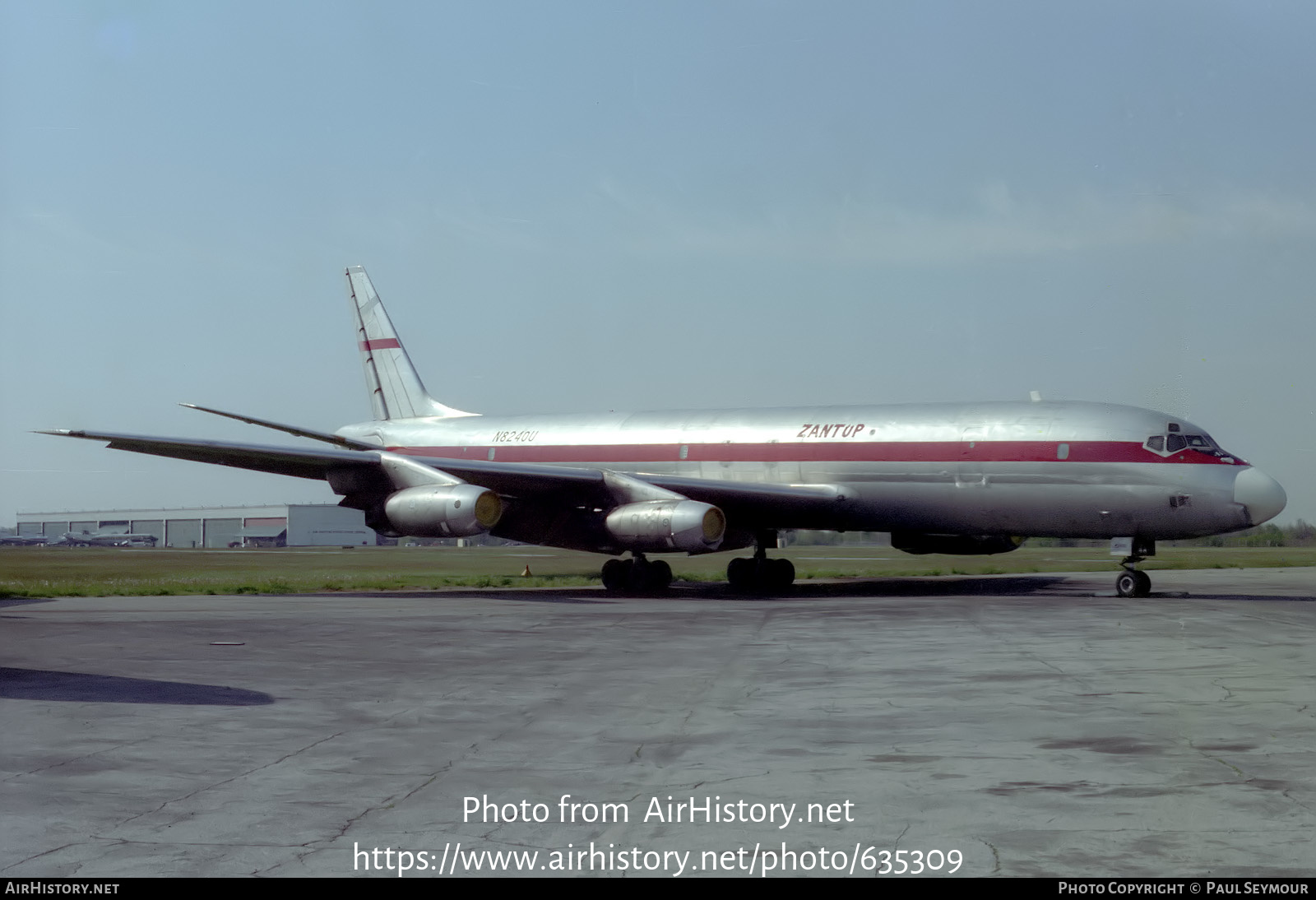 Aircraft Photo of N8240U | Douglas DC-8-33(F) | Zantop International Airlines | AirHistory.net #635309