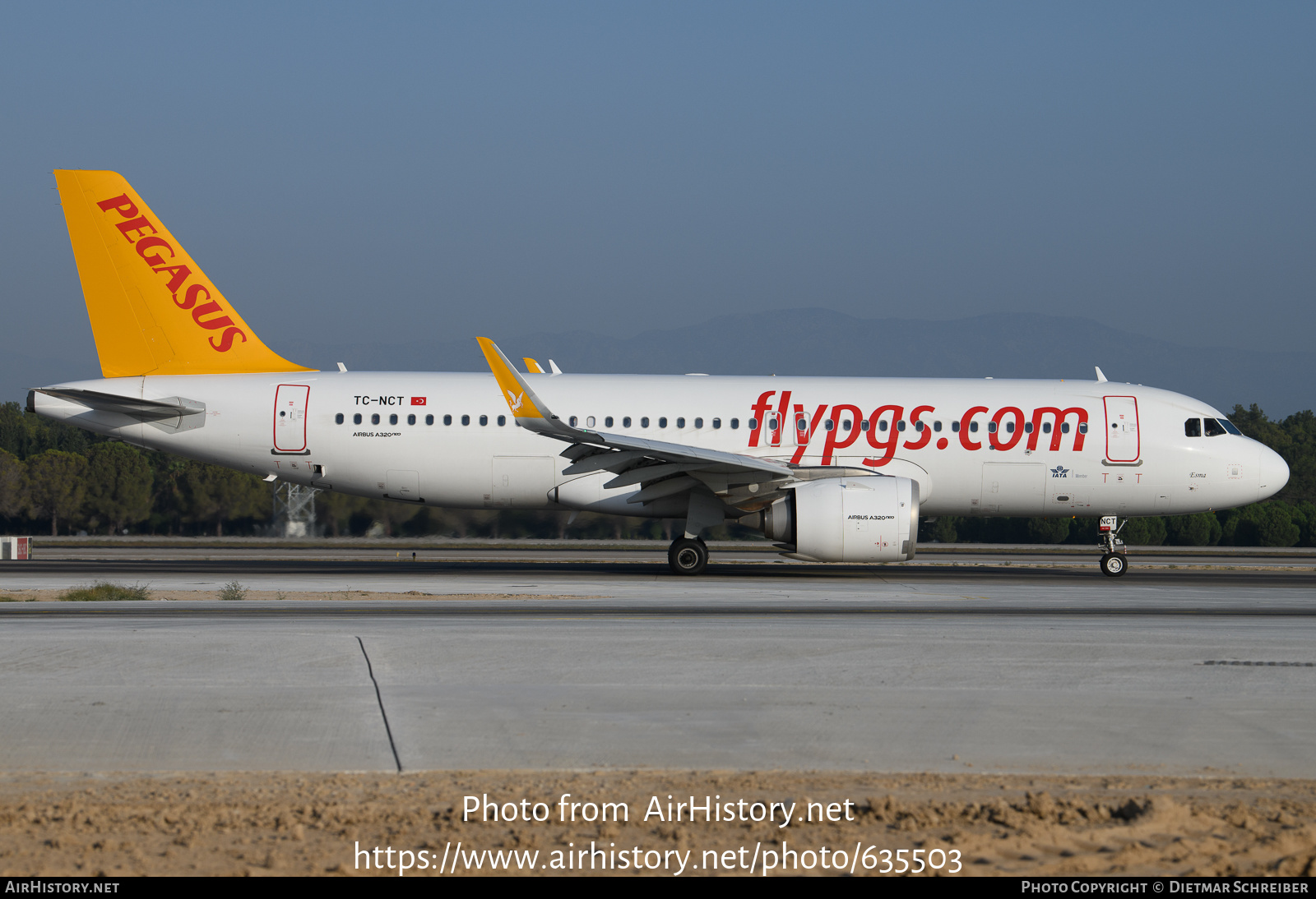 Aircraft Photo of TC-NCT | Airbus A320-251N | Pegasus Airlines | AirHistory.net #635503