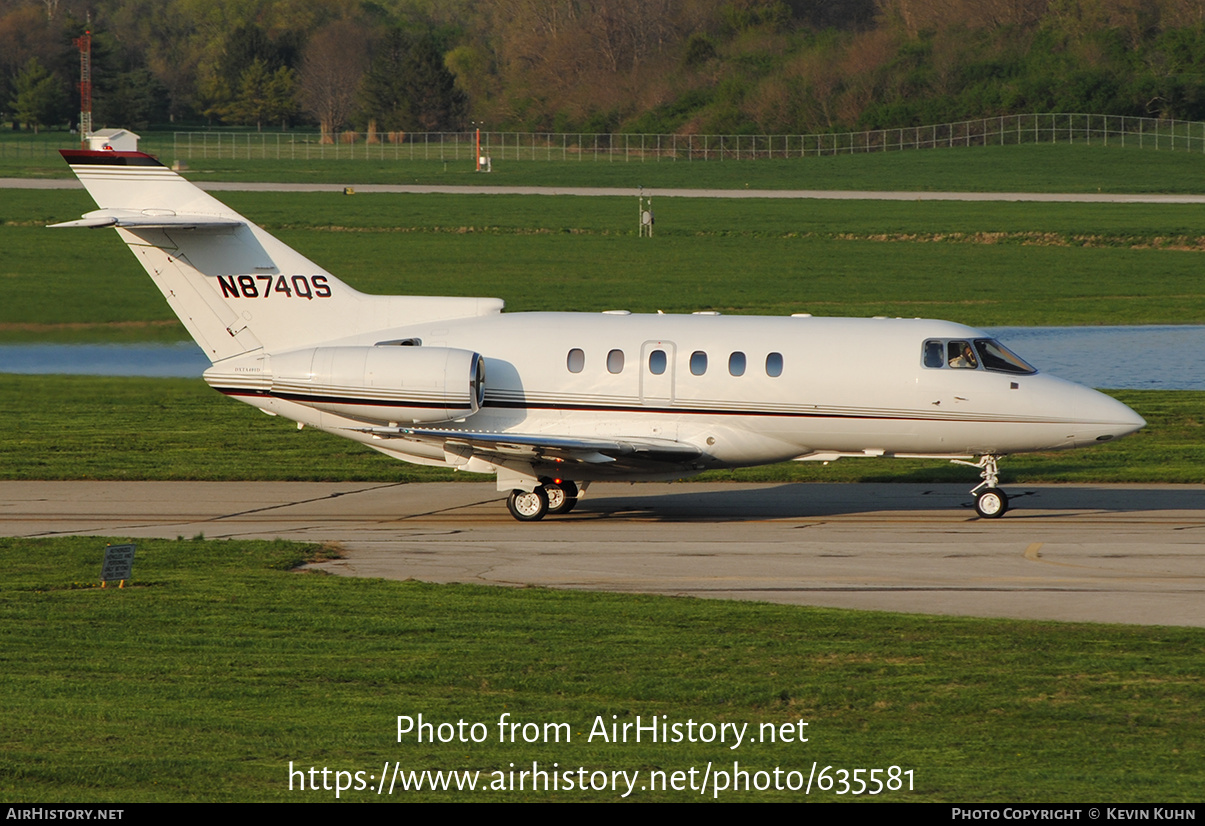 Aircraft Photo of N874QS | Raytheon Hawker 800XP | AirHistory.net #635581