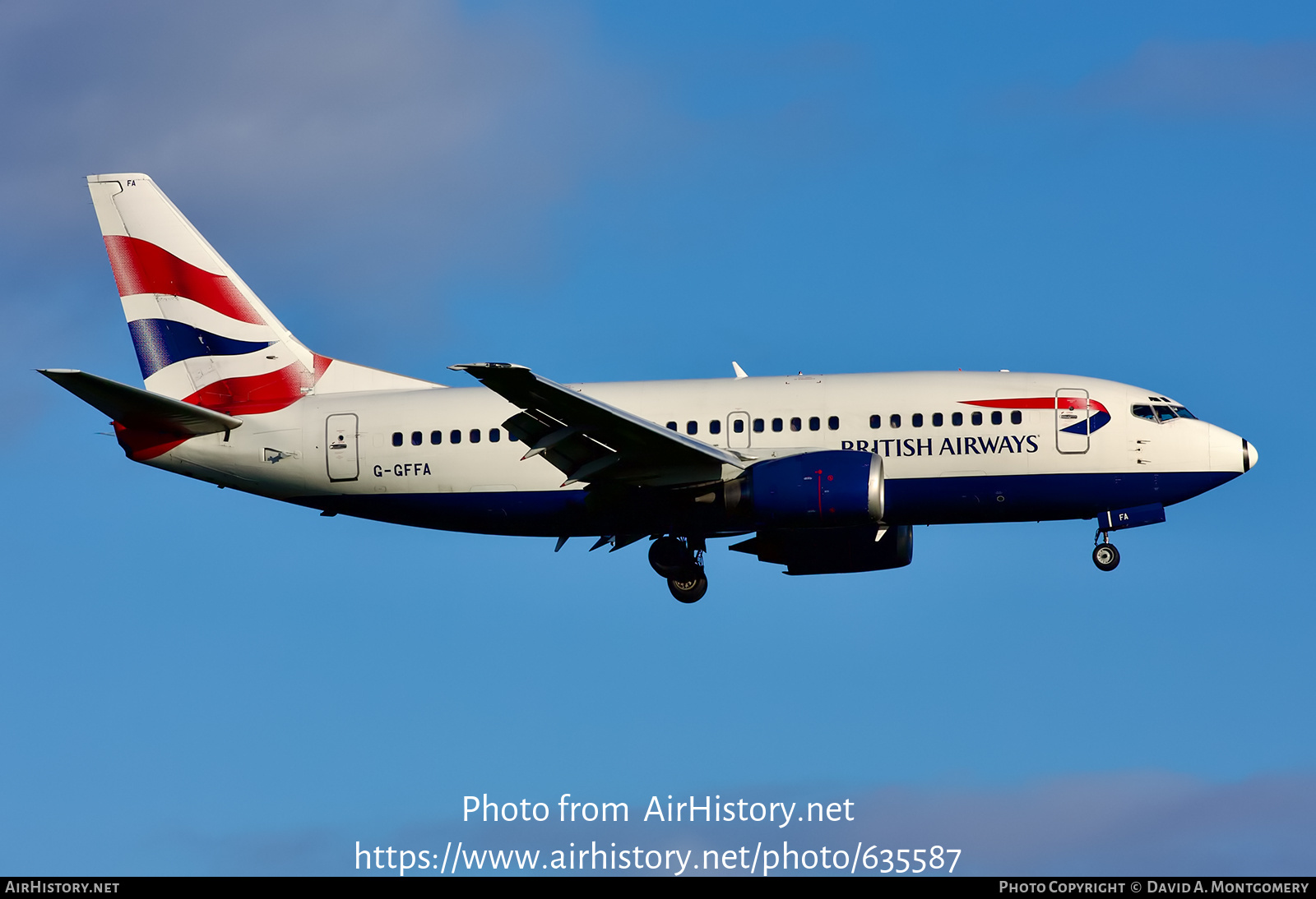 Aircraft Photo of G-GFFA | Boeing 737-59D | British Airways | AirHistory.net #635587