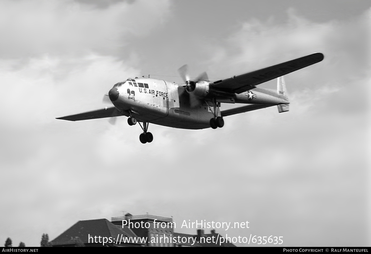 Aircraft Photo of 53-8145 / 38145 | Fairchild C-119G Flying Boxcar | USA - Air Force | AirHistory.net #635635