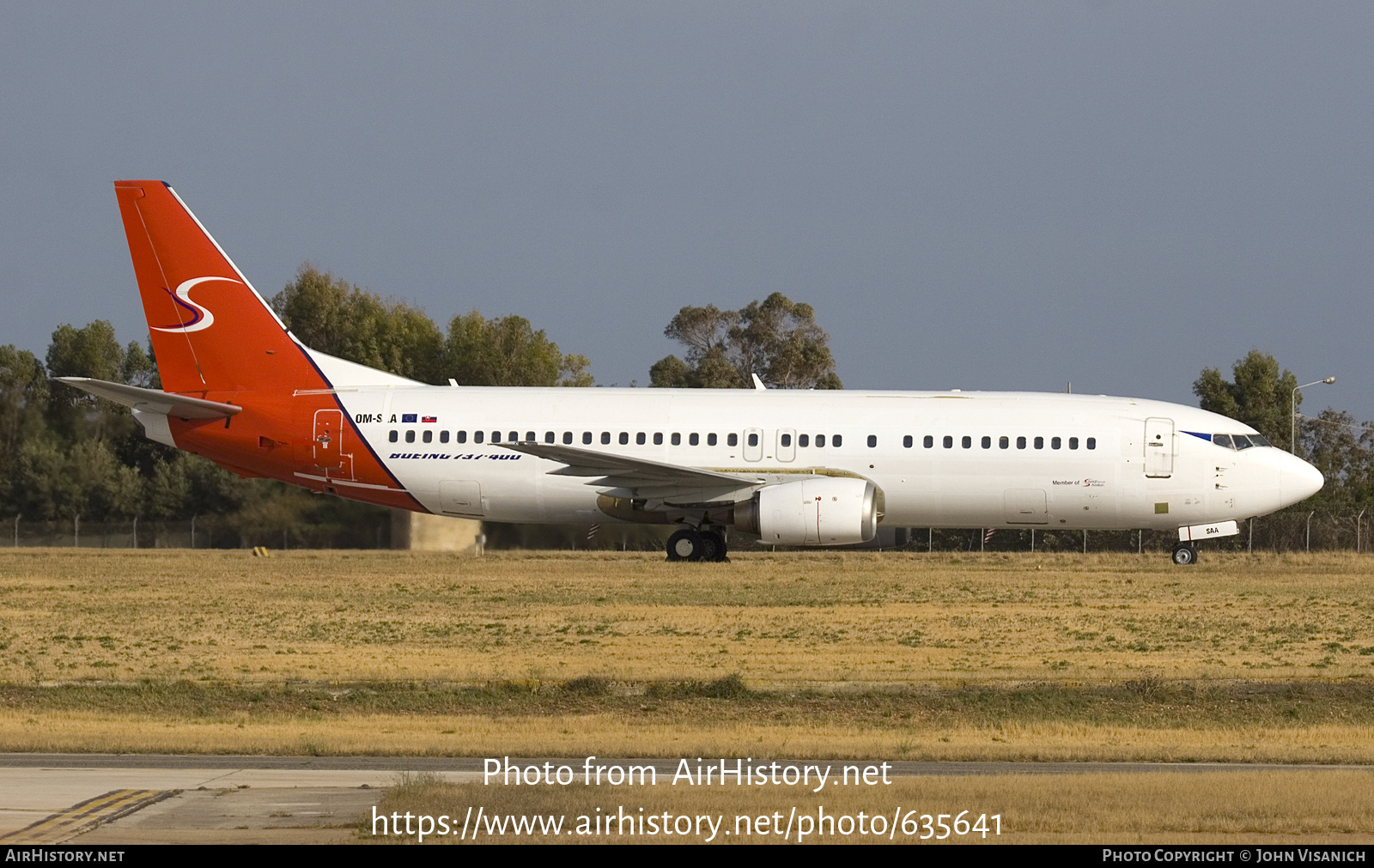 Aircraft Photo of OM-SAA | Boeing 737-476 | Samair | AirHistory.net #635641