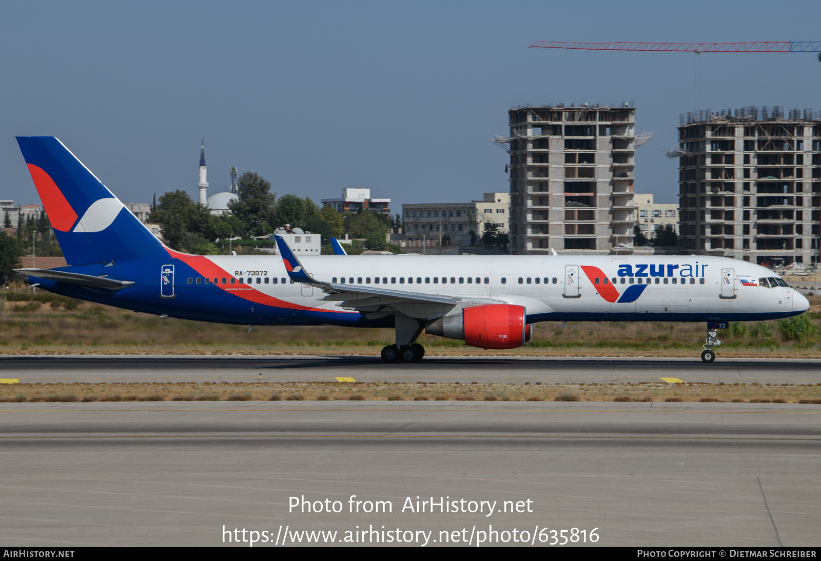 Aircraft Photo of RA-73072 | Boeing 757-2Q8 | Azur Air | AirHistory.net #635816